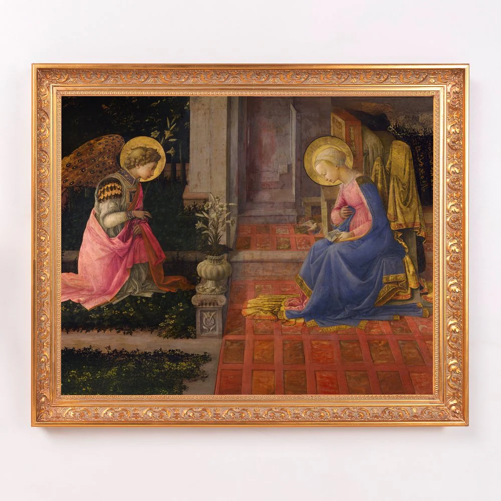 Lippi's Annunciation Framed Canvas - Sacred Signature Collection - Image 7