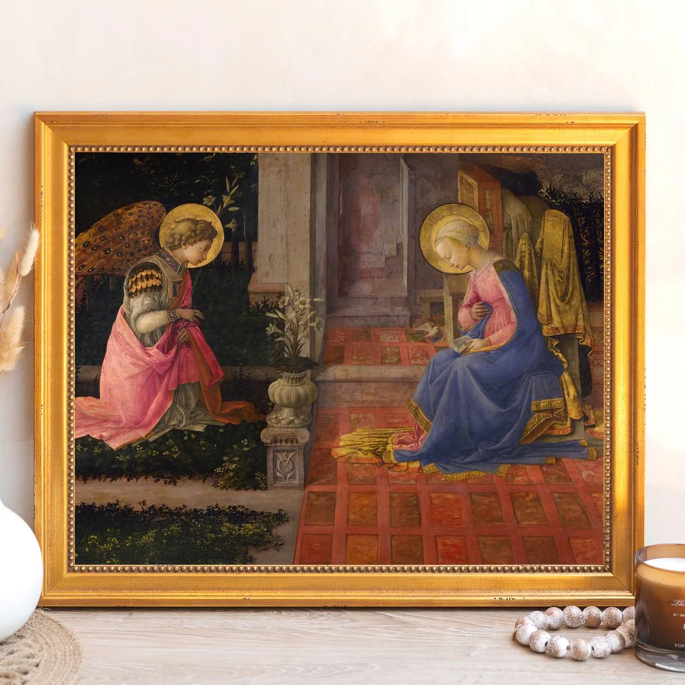Lippi's Annunciation Framed Canvas - Sacred Signature Collection - Image 9