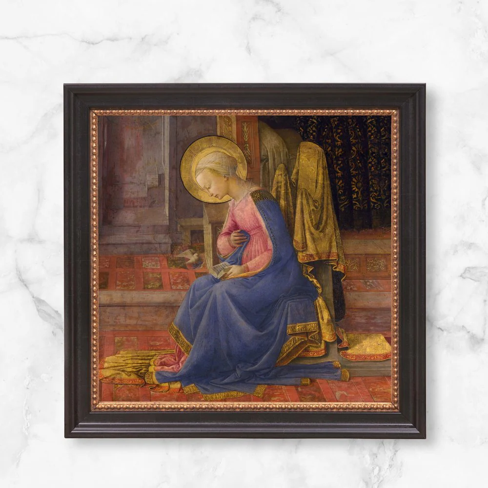 Lippi's Annunciation (Mary) Framed Canvas - Sacred Mini Collection - Image 10