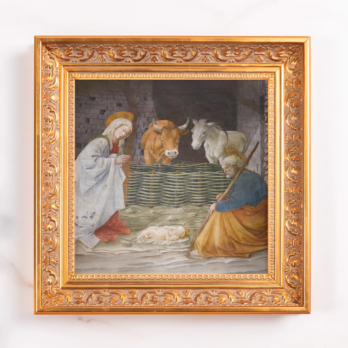 Lippi's The Nativity Framed Canvas - Sacred Mini Collection - Image 2