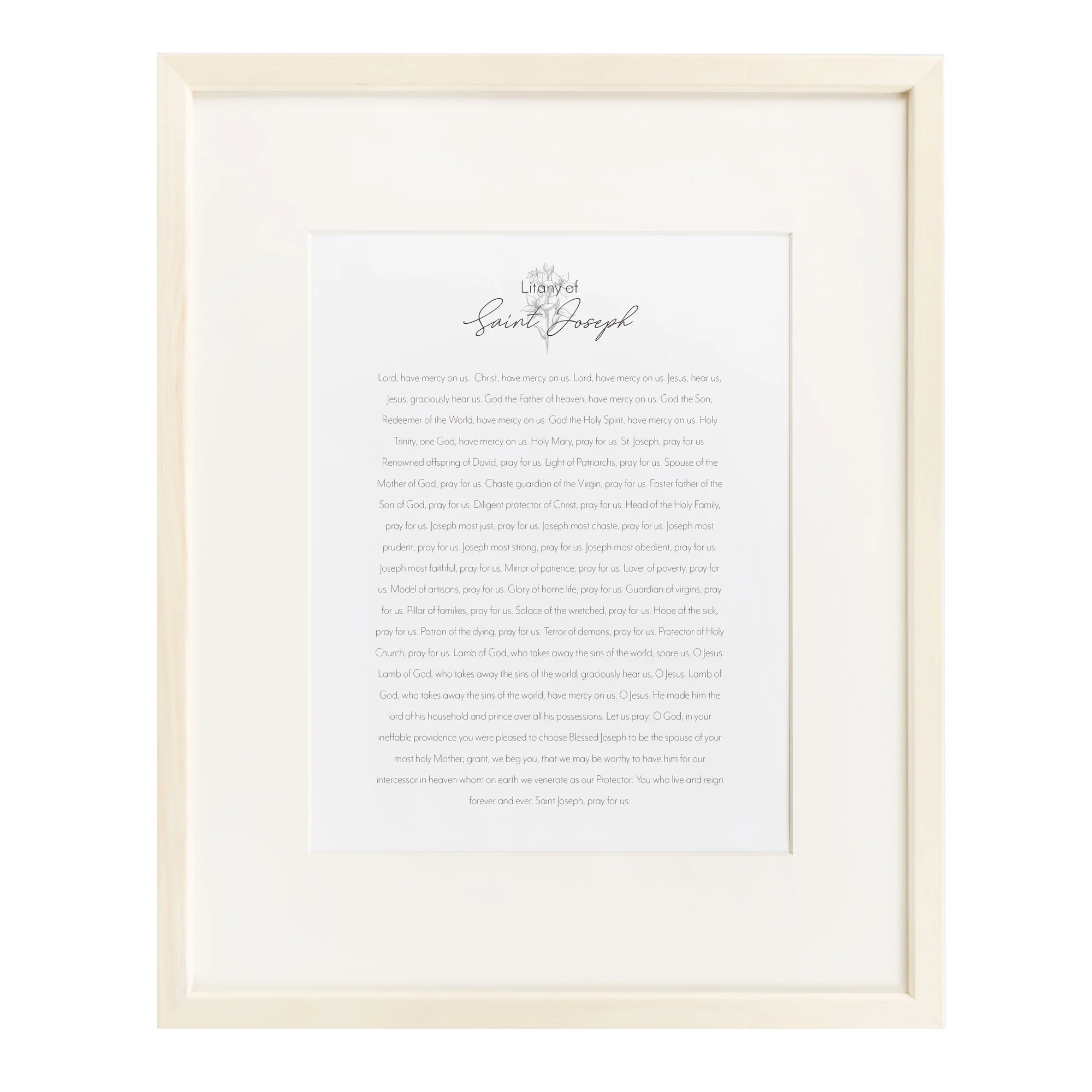 Litany of St. Joseph Framed Print - Image 4