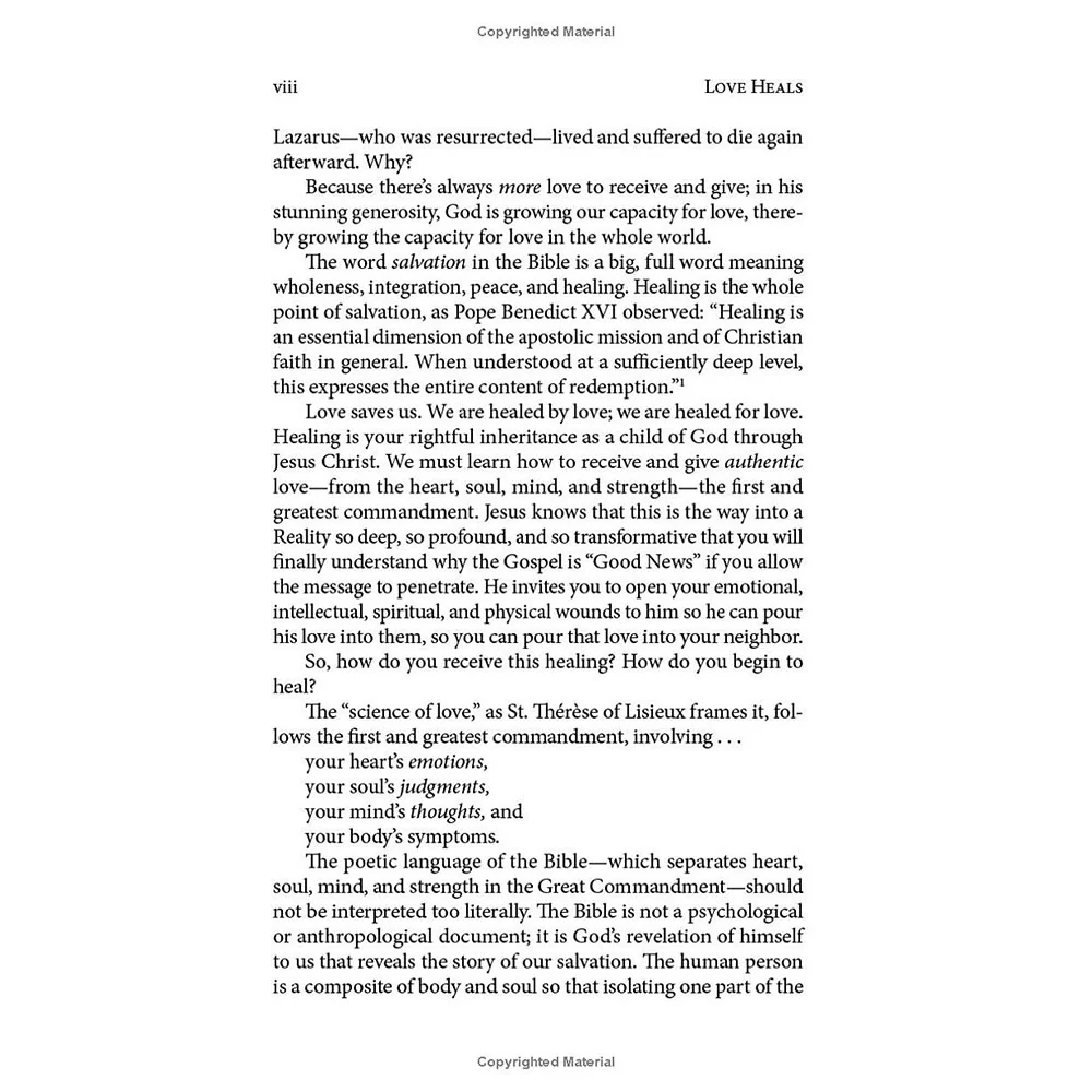 Love Heals: A Biblical Plan to Restore Our Emotions, Memories, Souls, and Bodies - Image 5