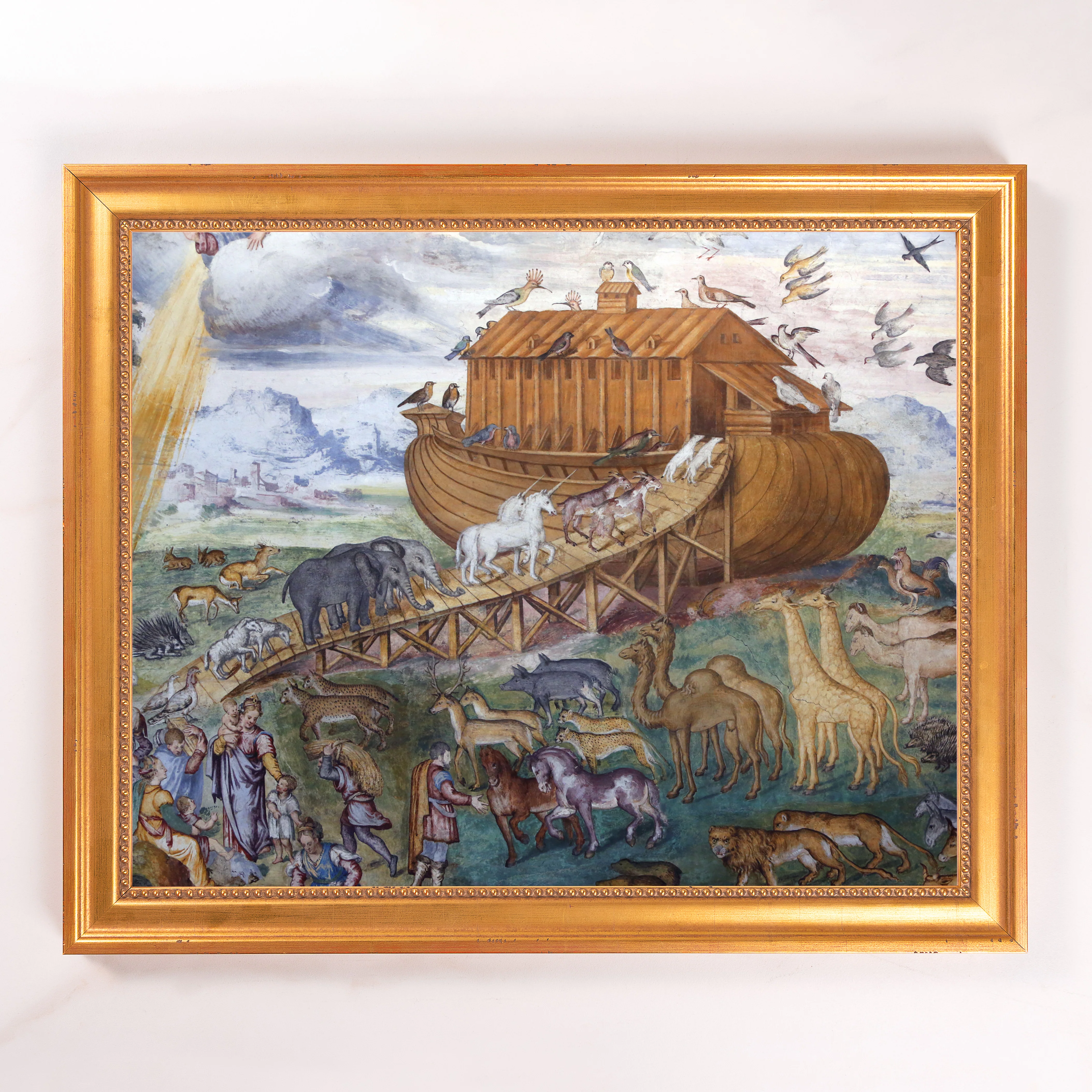 Luini's Noah's Ark Framed Canvas - Sacred Signature Collection - Image 8