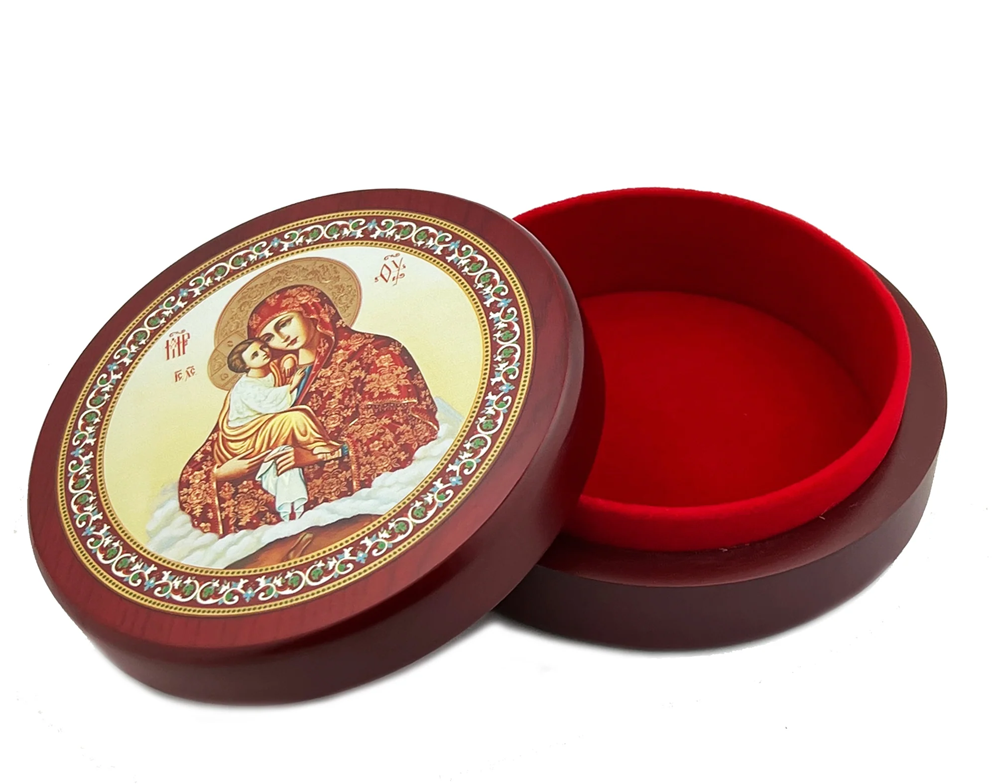 Madonna & Child Icon  Wooden Keepsake Box - Image 3