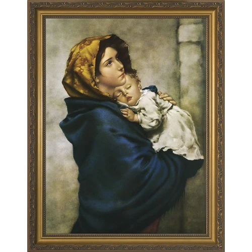 Madonna of the Streets in Ornate Gold Frame