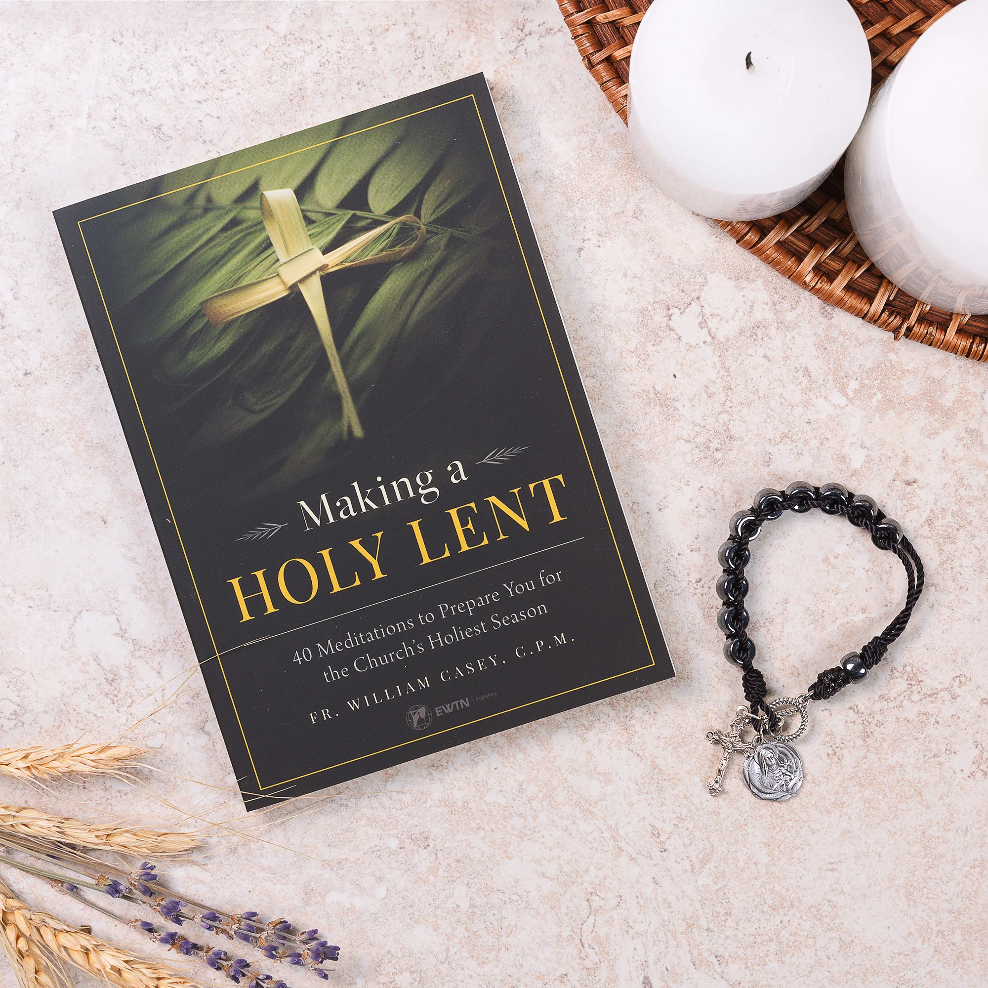 Making a Holy Lent (Book) & St. Therese Sacrifice Bracelet Gift Set - Image 2