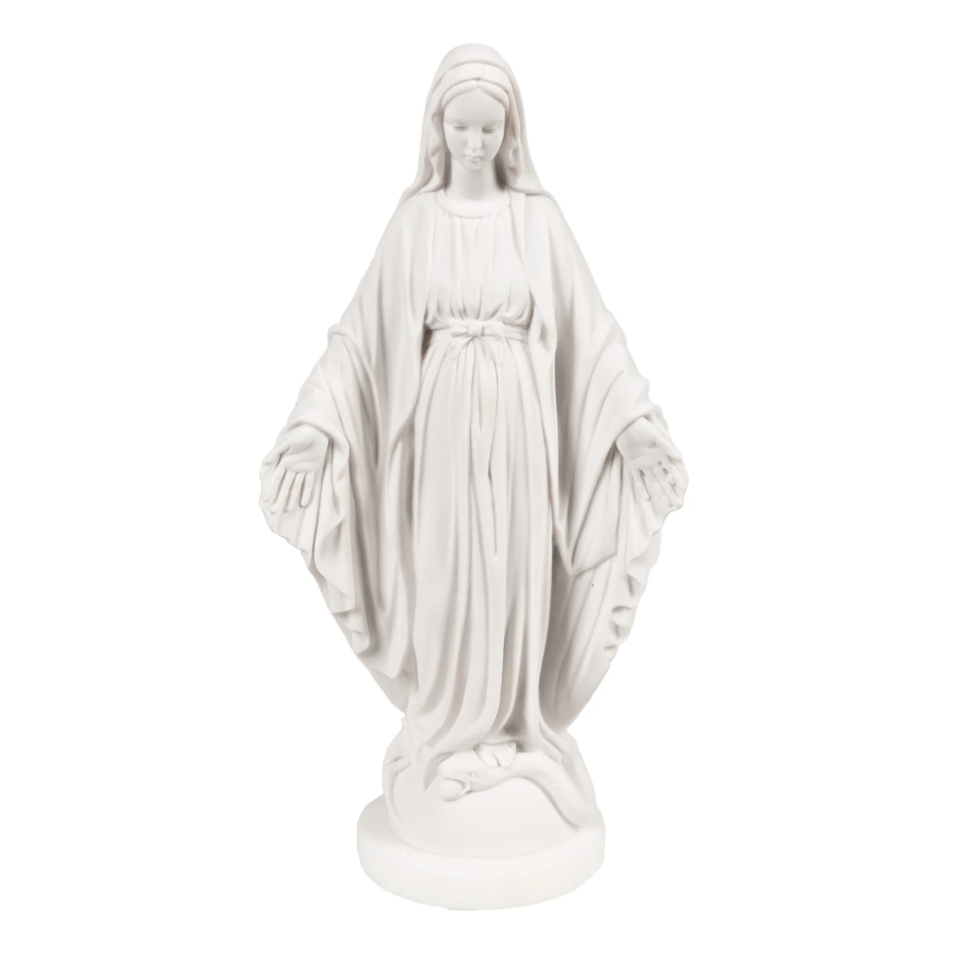 Miraculous Mary Italian Alabaster Statue - Image 2