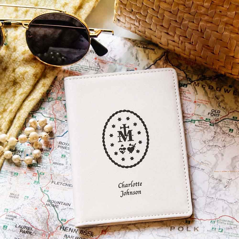 Miraculous Medal Passport Cover- Blue or White - Image 6