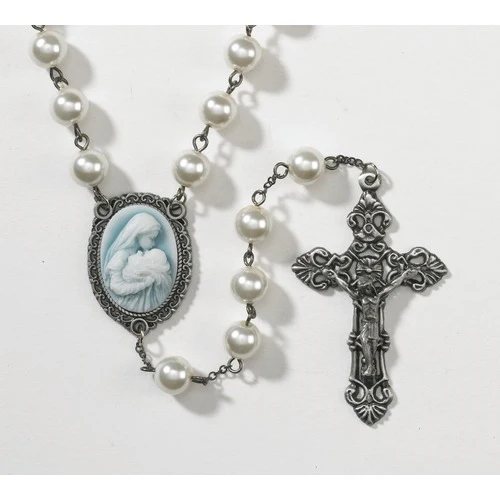 Mother's Kiss Cameo Rosary - Image 3