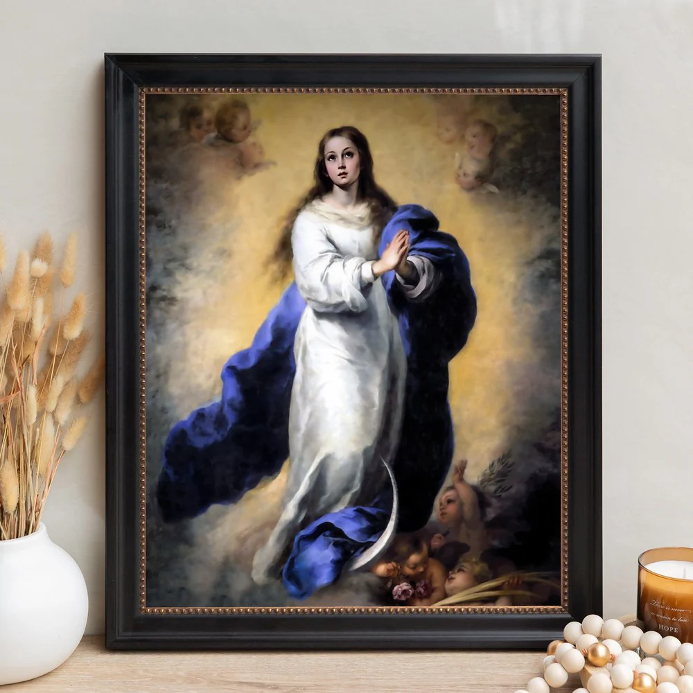 Murillo's Immaculate Conception Framed Canvas - Sacred Signature Collection - Image 12