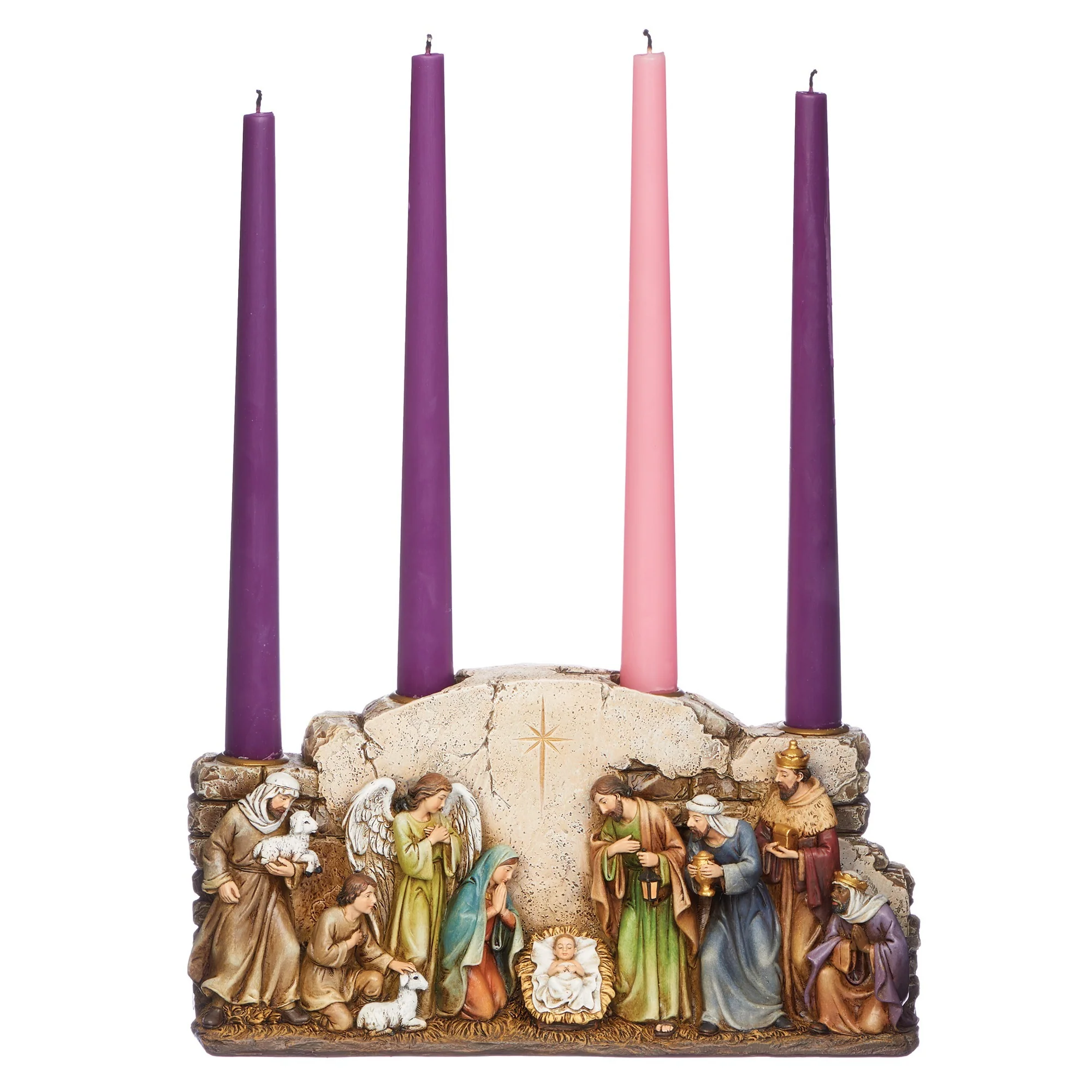 Nativity Wall Advent Candle Holder - Image 2