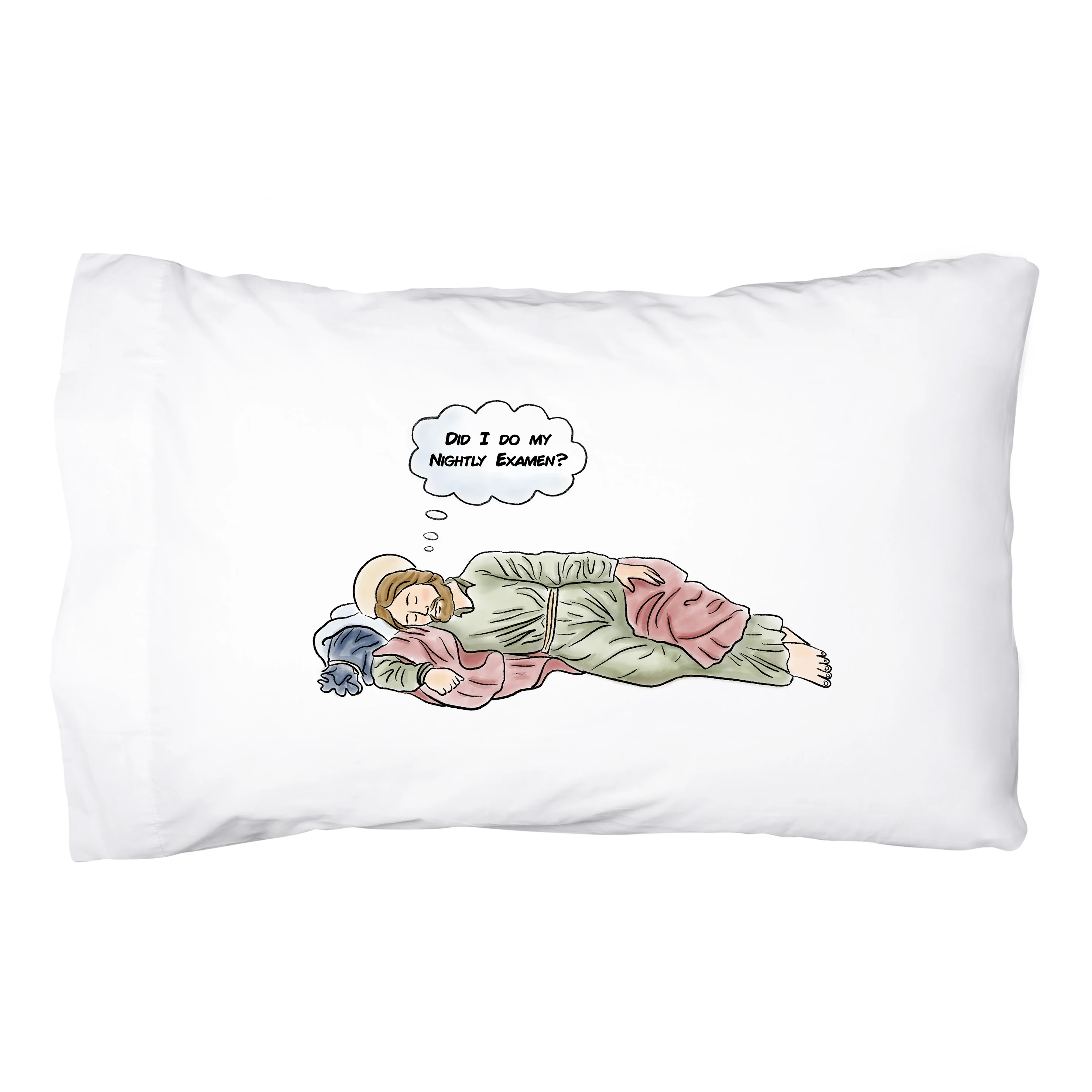 Nightly Examen Reminder St. Joseph Pillowcase - Image 2