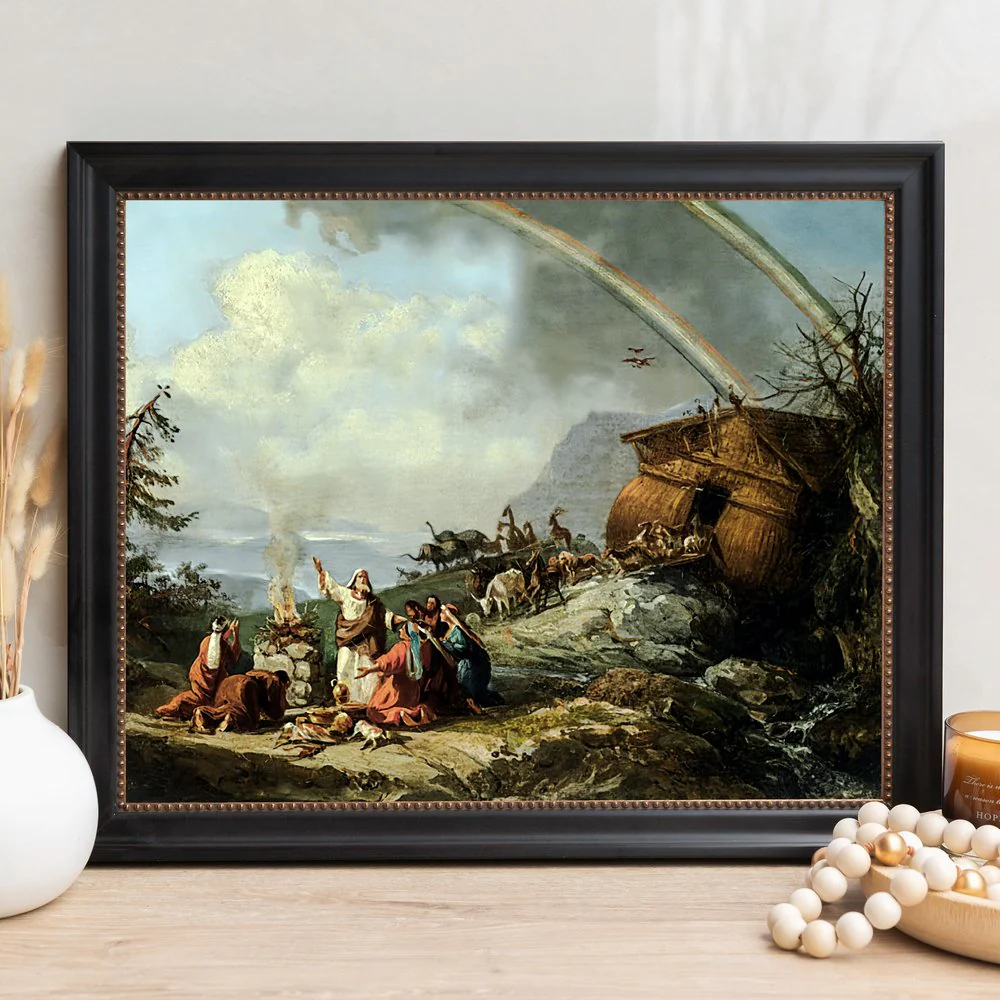 Noah's Prayer of Thanks Framed Canvas - Sacred Signature Collection - Image 12