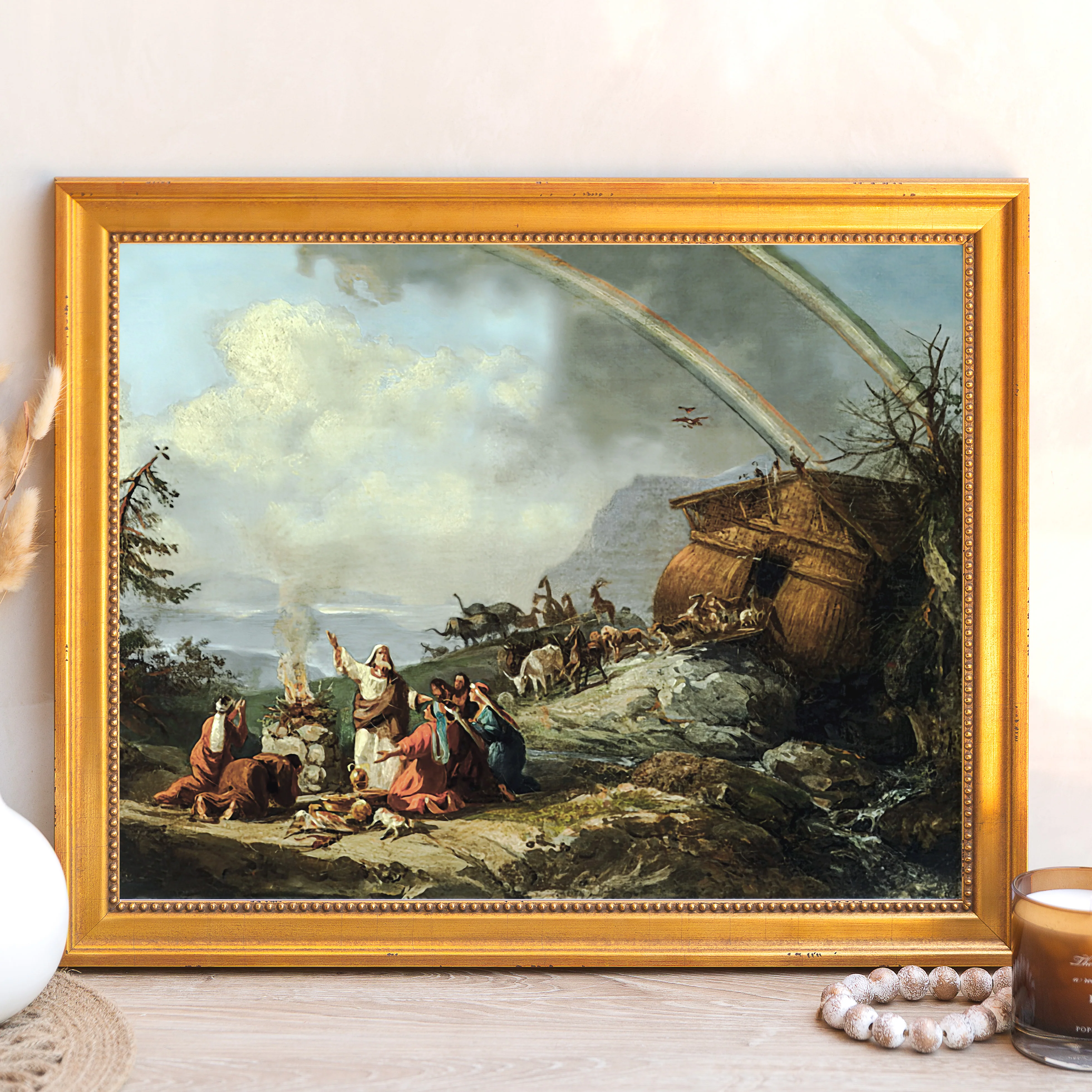 Noah's Prayer of Thanks Framed Canvas - Sacred Signature Collection - Image 9