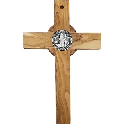 Olive Wood St. Benedict Cross - Multiple Sizes - Image 4