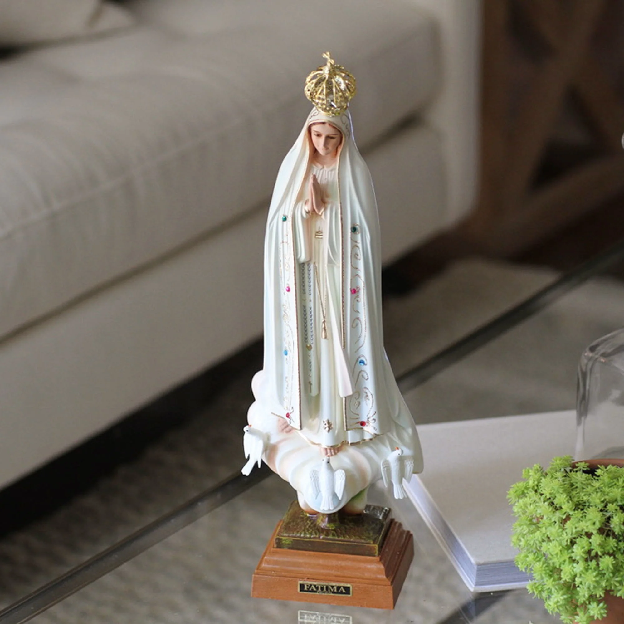 Our Lady of Fatima Statue - 16" - Image 2