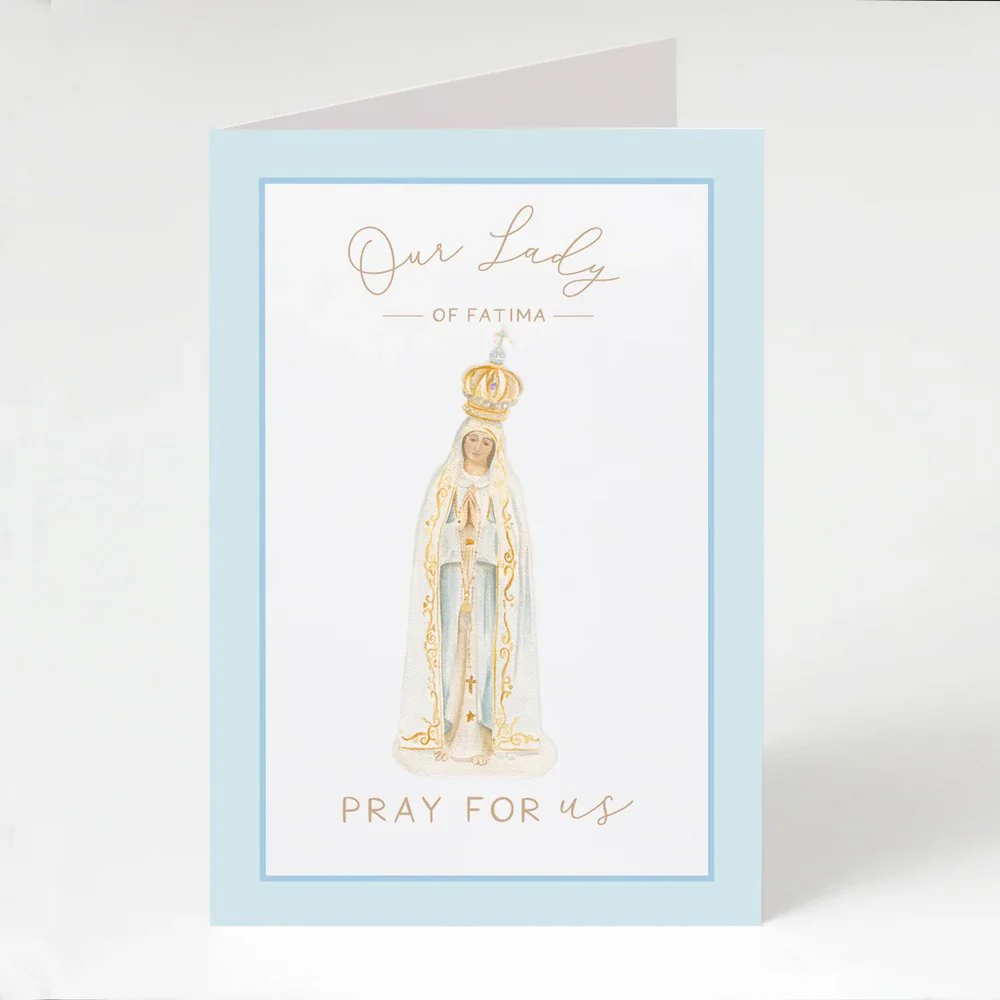 Our Lady of Fatima Folded Prayer Card