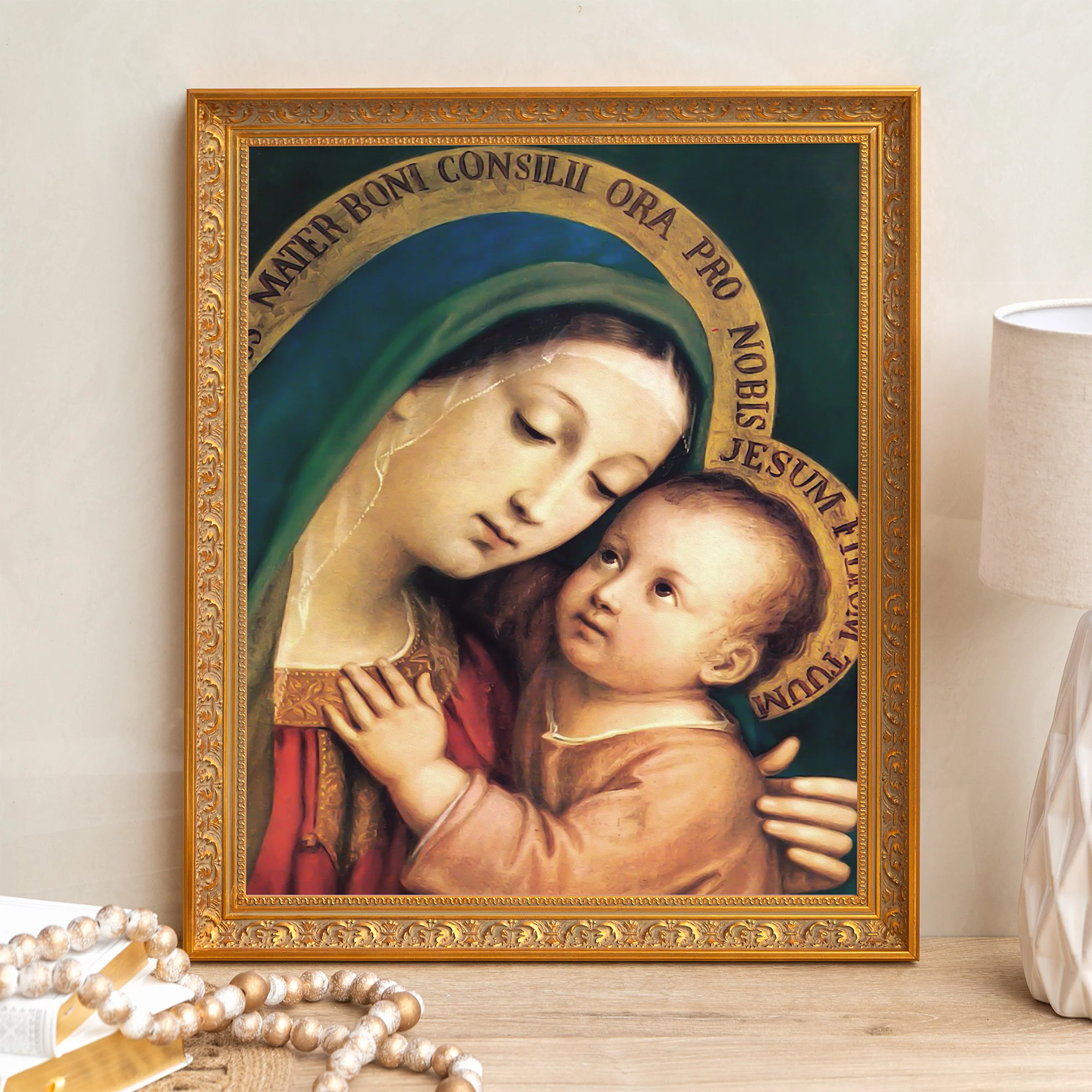 Our Lady of Good Counsel Framed Canvas - Sacred Signature Collection