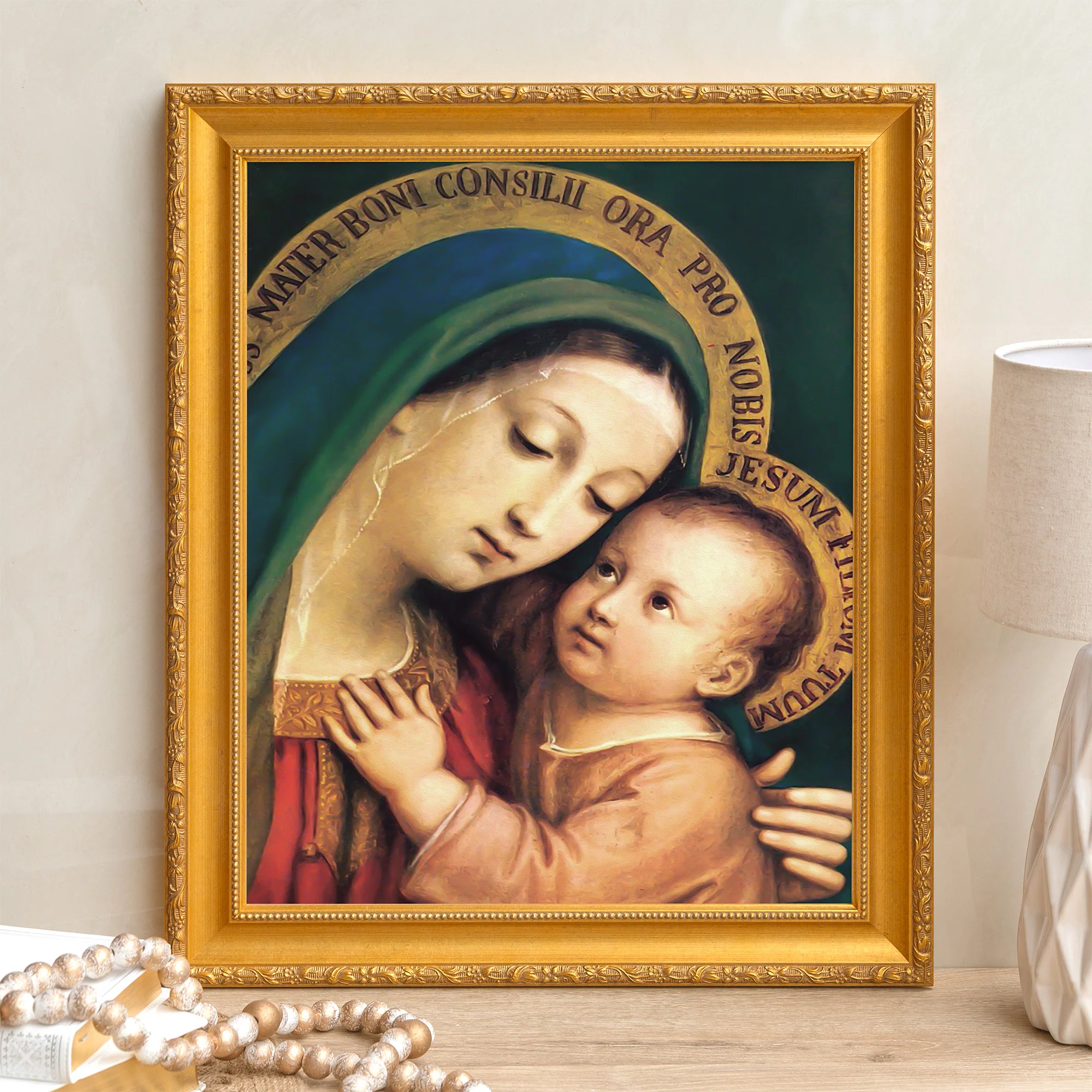 Our Lady of Good Counsel Framed Canvas - Sacred Signature Collection - Image 6