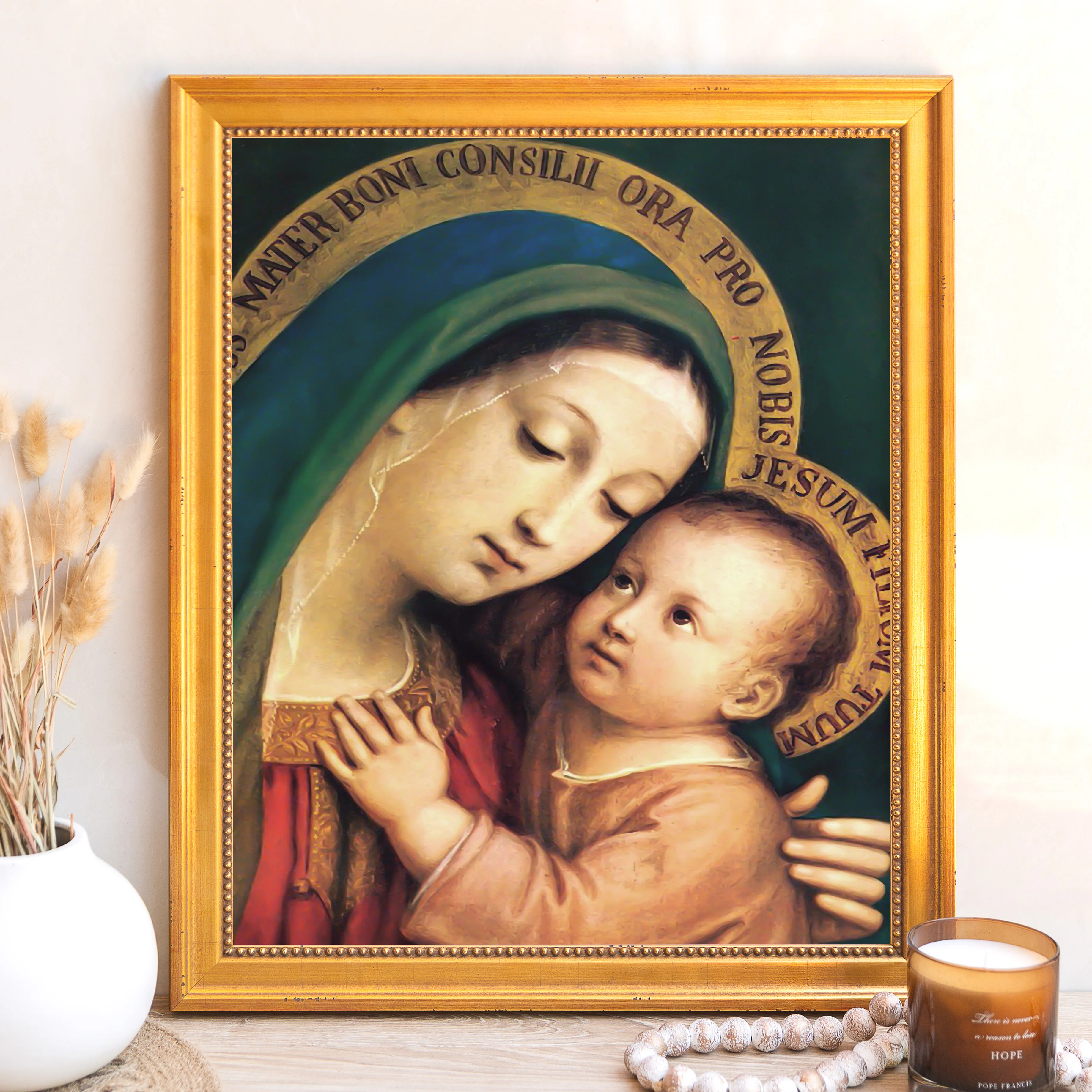 Our Lady of Good Counsel Framed Canvas - Sacred Signature Collection - Image 9