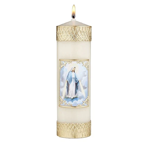 Our Lady of Grace Pillar Candle