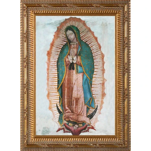 Our Lady of Guadalupe Canvas Giclée in Ornate Gold Frame - 40" x 60"