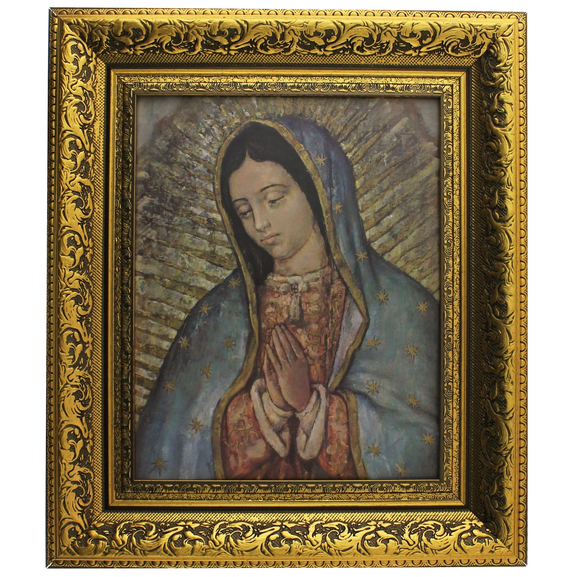 Our Lady of Guadalupe Gold Framed Print