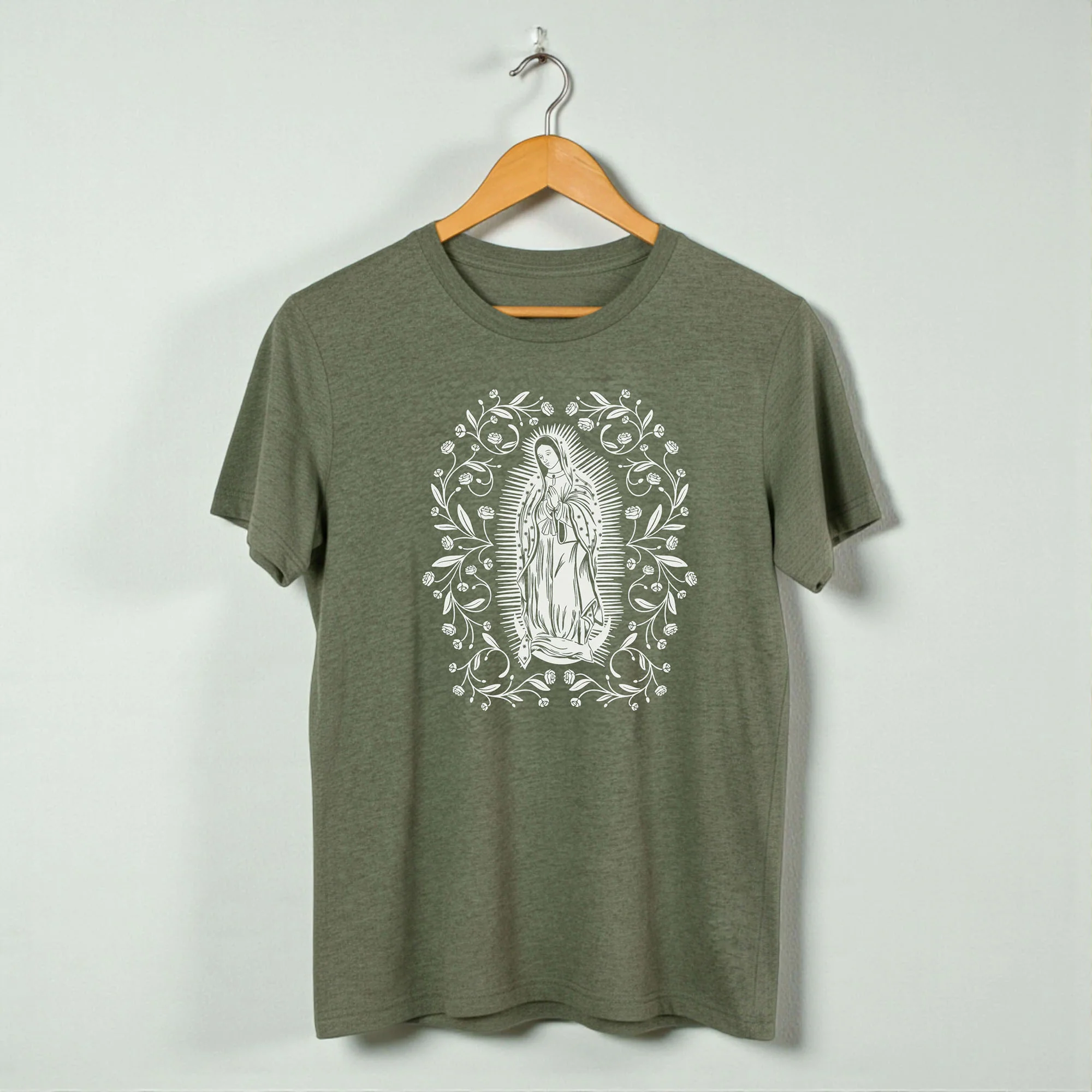 Our Lady of Guadalupe in Roses T-Shirt - Image 2