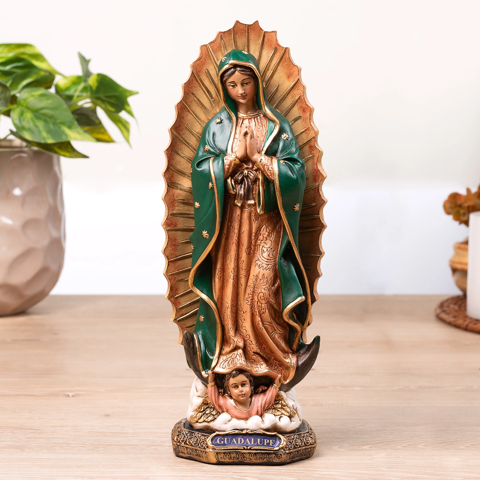 Our Lady of Guadalupe Large Statue - 13"