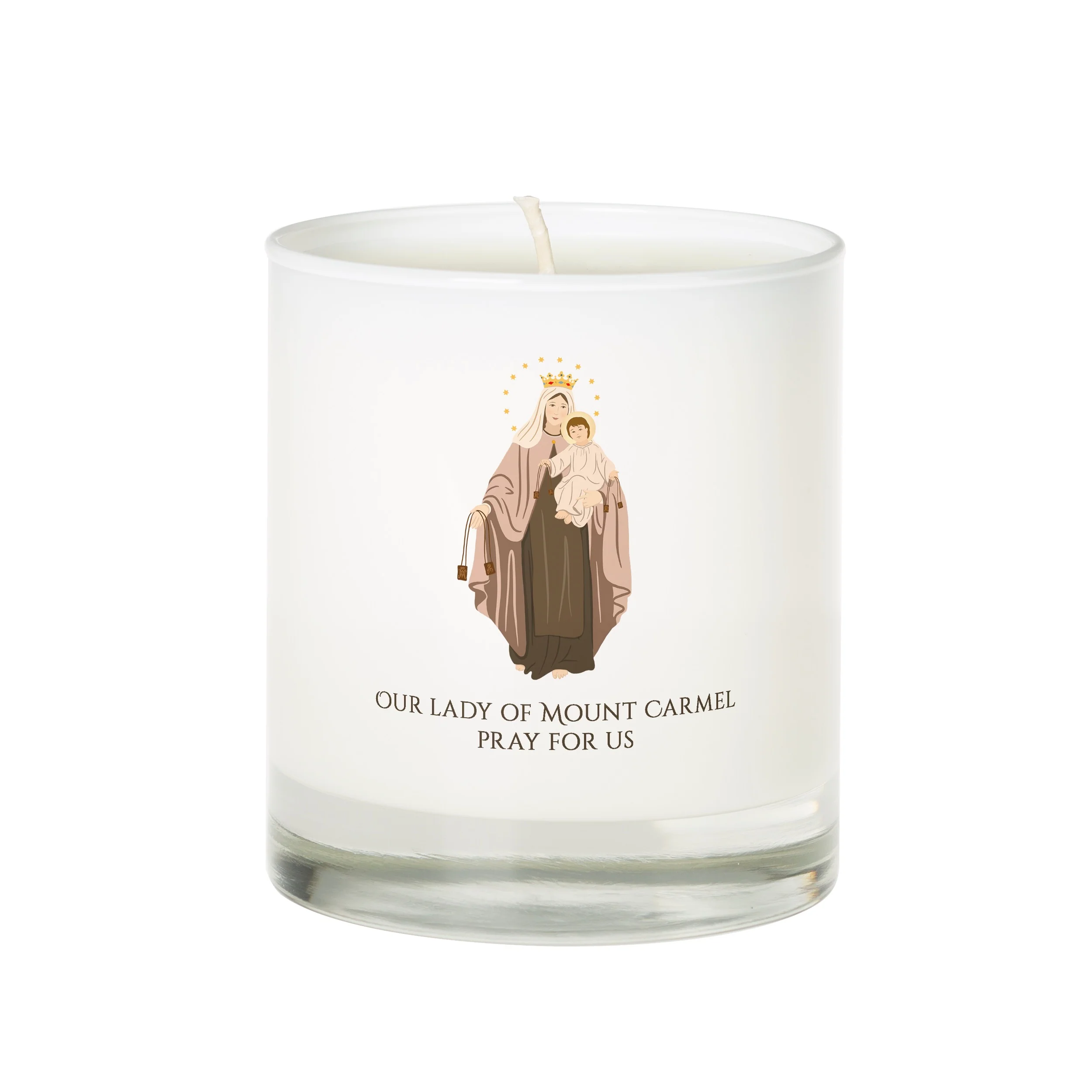 Our Lady of Mount Carmel Candle - Image 3