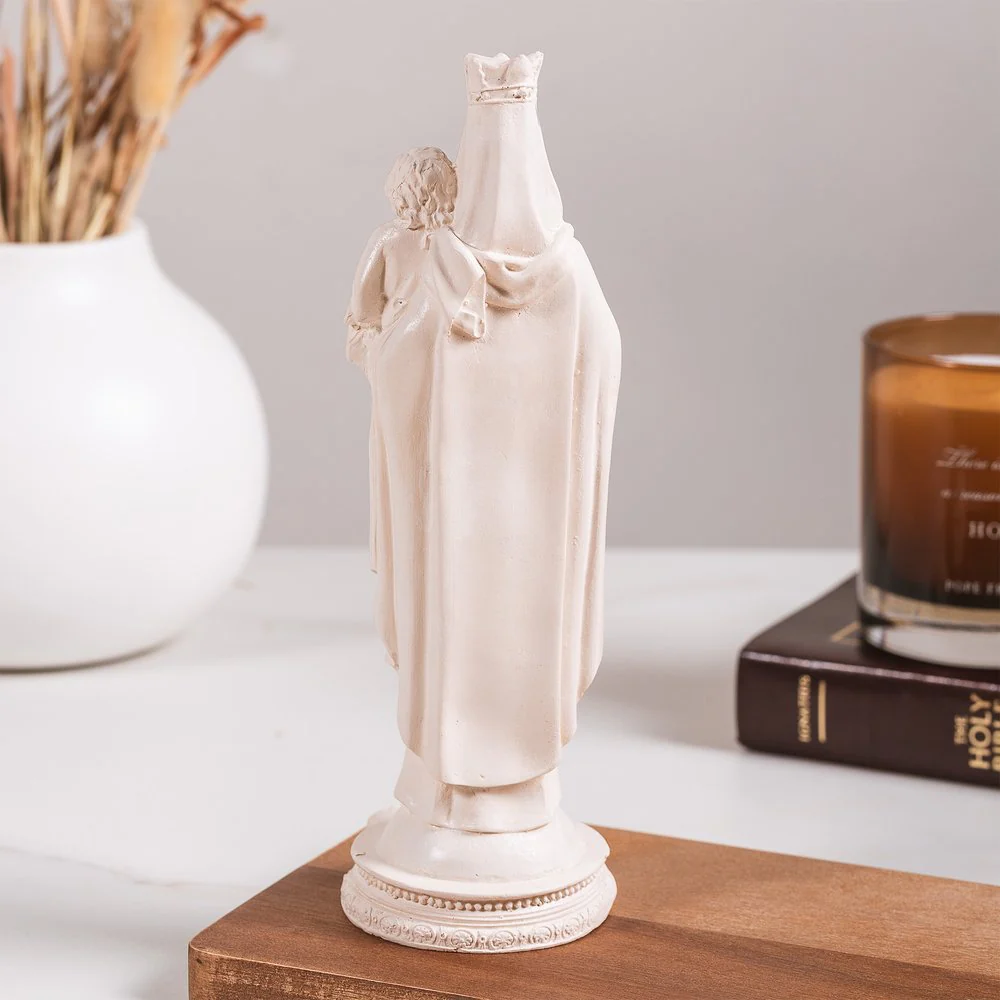 Our Lady of Mt. Carmel Statue - White or Hand Painted - 9" - Image 8