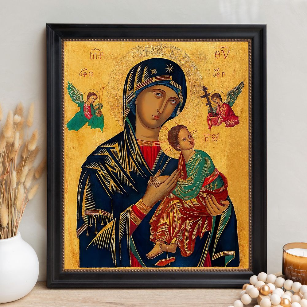 Our Lady of Perpetual Help Framed Canvas - Sacred Signature Collection - Image 12