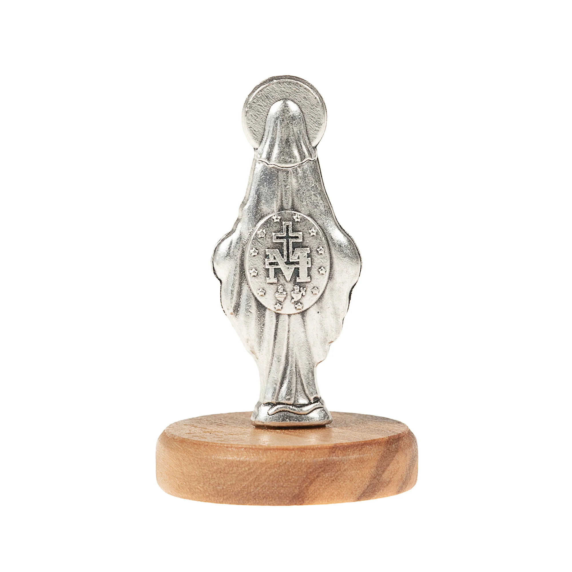 Our Lady of the Miraculous Medal Figurine - 1.9" - Image 2