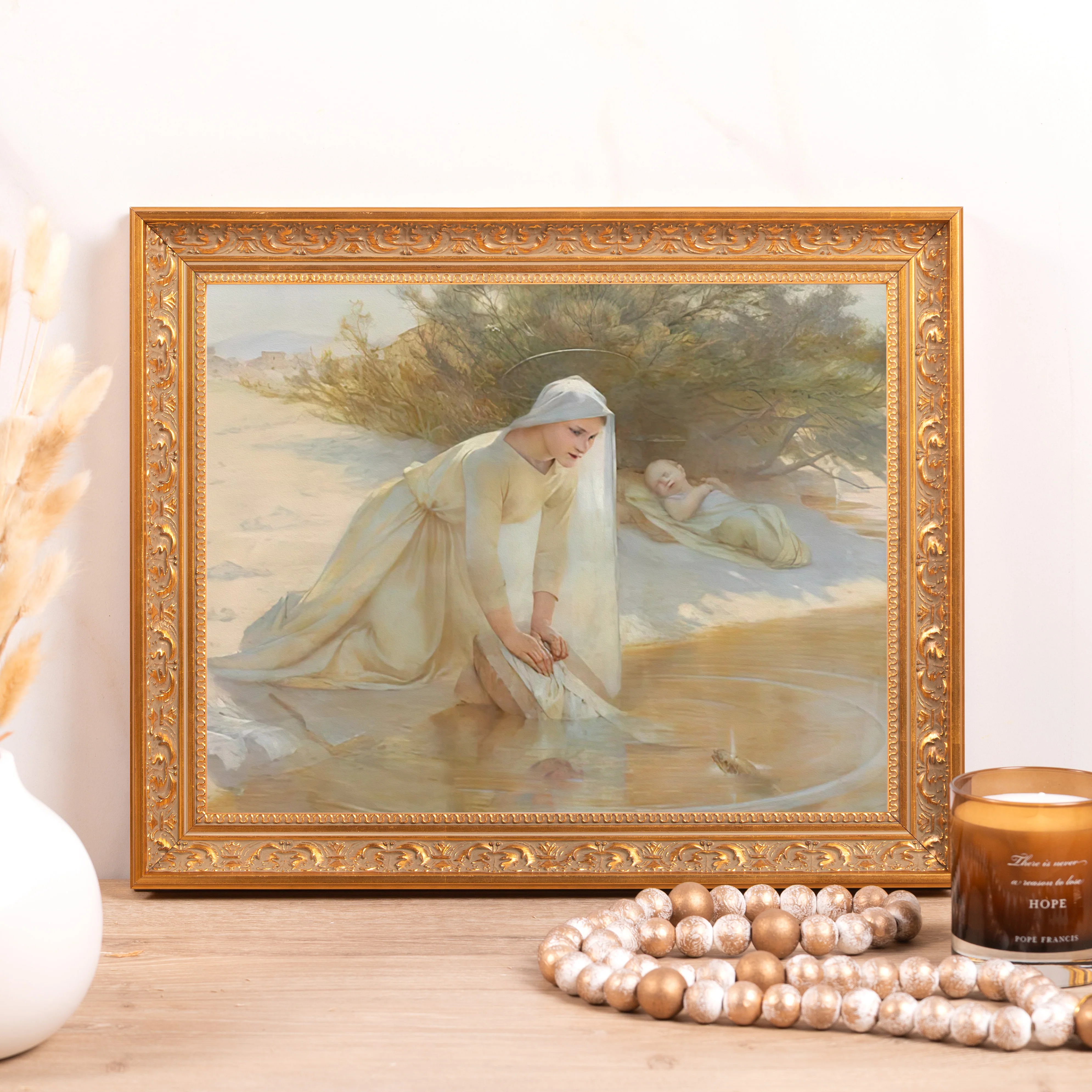 Our Lady of the Waters Framed Canvas - Sacred Classics Collection