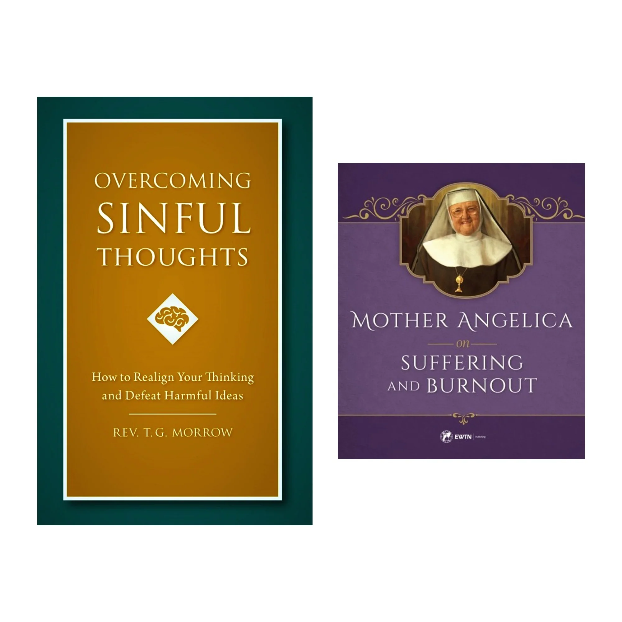 Overcoming Sinful Thoughts & Mother Angelica on Suffering and Burnout (2 Book Set) - Image 2