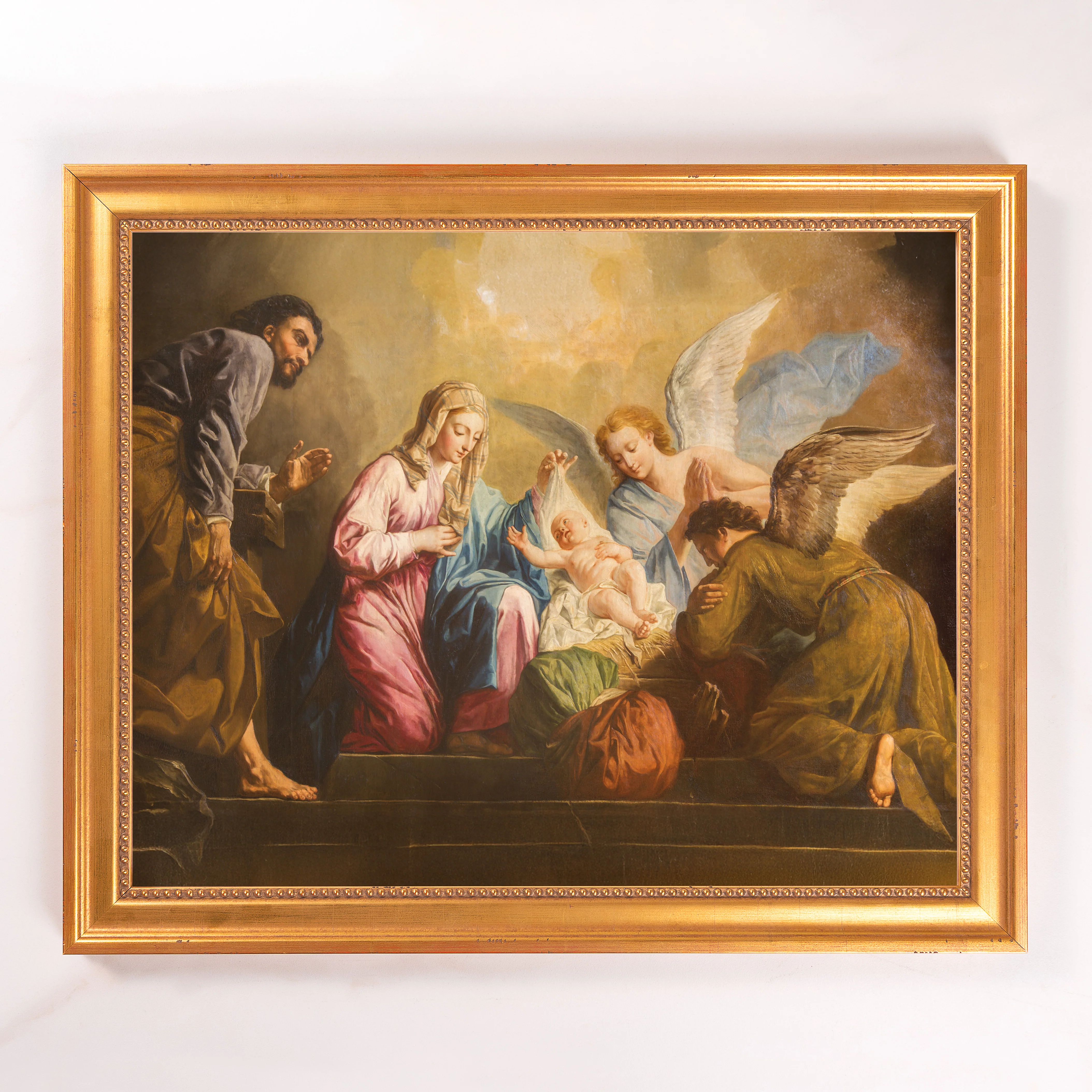 Pellegrini's The Nativity Framed Canvas - Sacred Signature Collection - Image 8