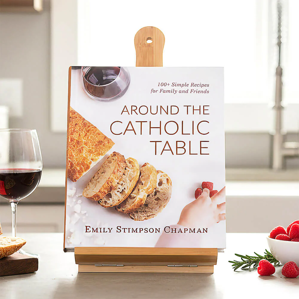 Personalized Bless Us O Lord Chef's Easel Cookbook Holder - Image 2