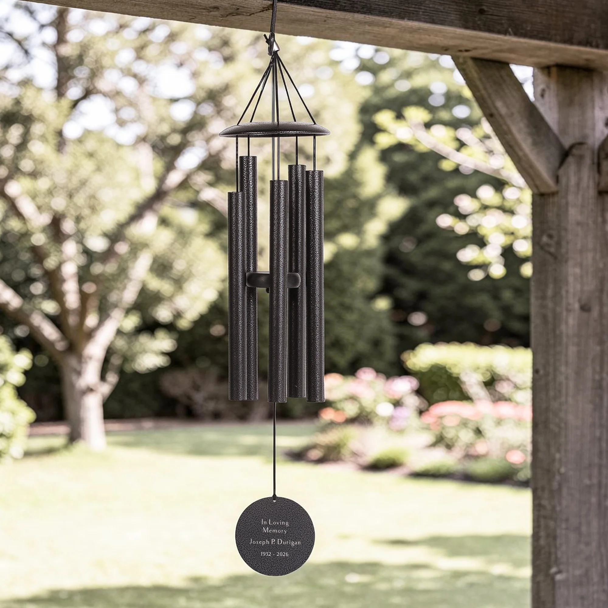 Personalized Cardinal Memorial Wind Chimes - Image 2