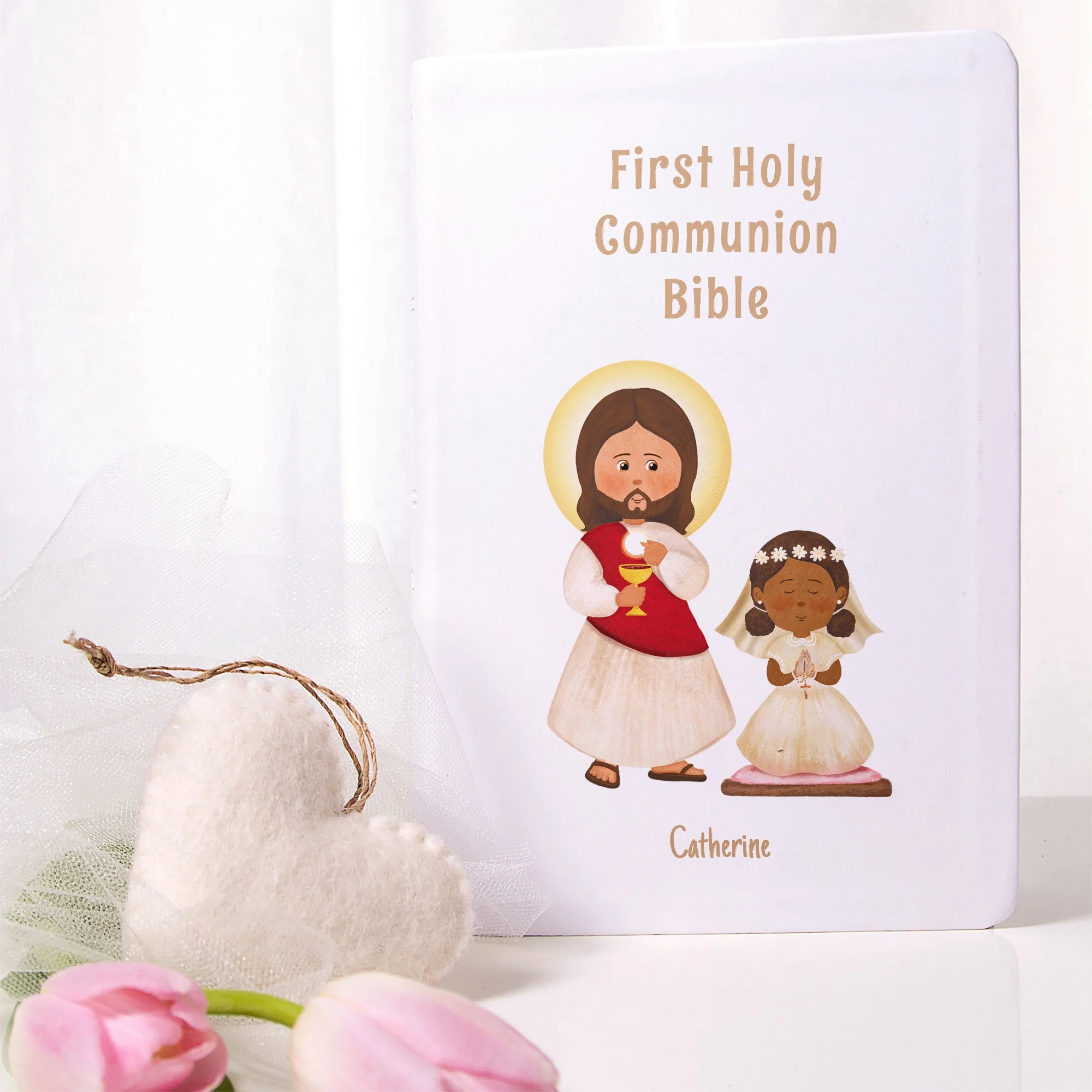 Personalized First Communion Bible For Girls