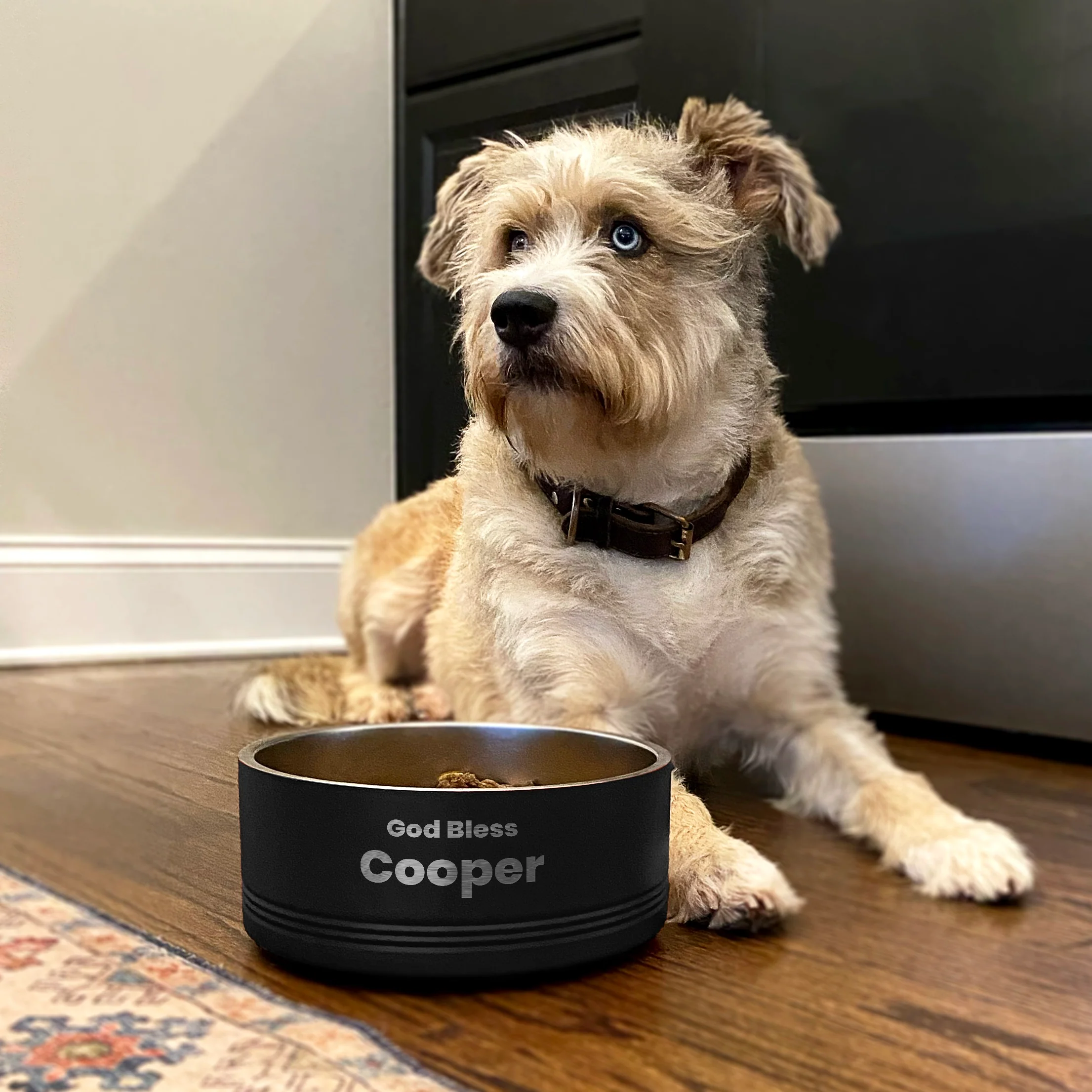 Personalized God Bless Pet Bowl