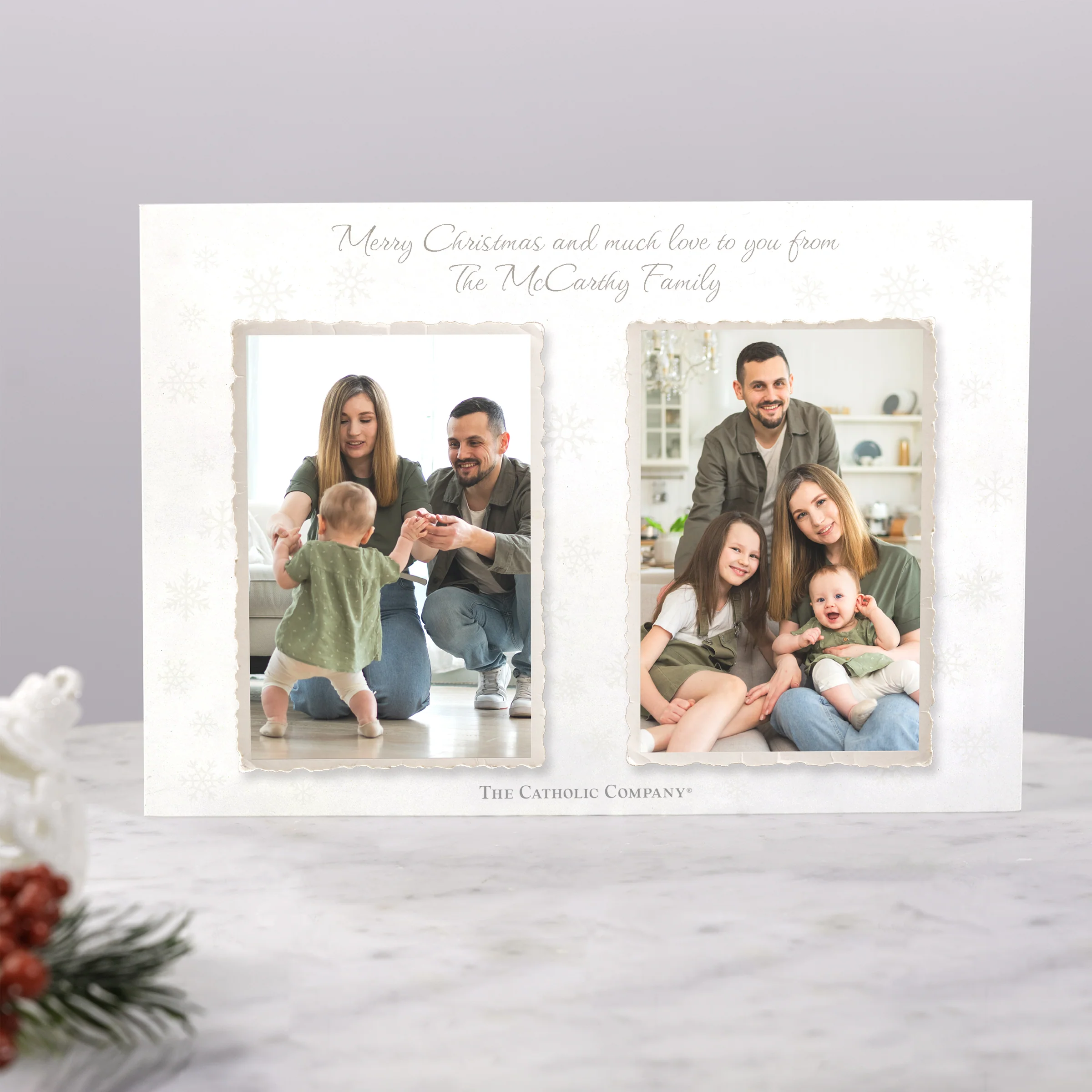 Personalized God's Blessings Photo Christmas Cards - Image 10