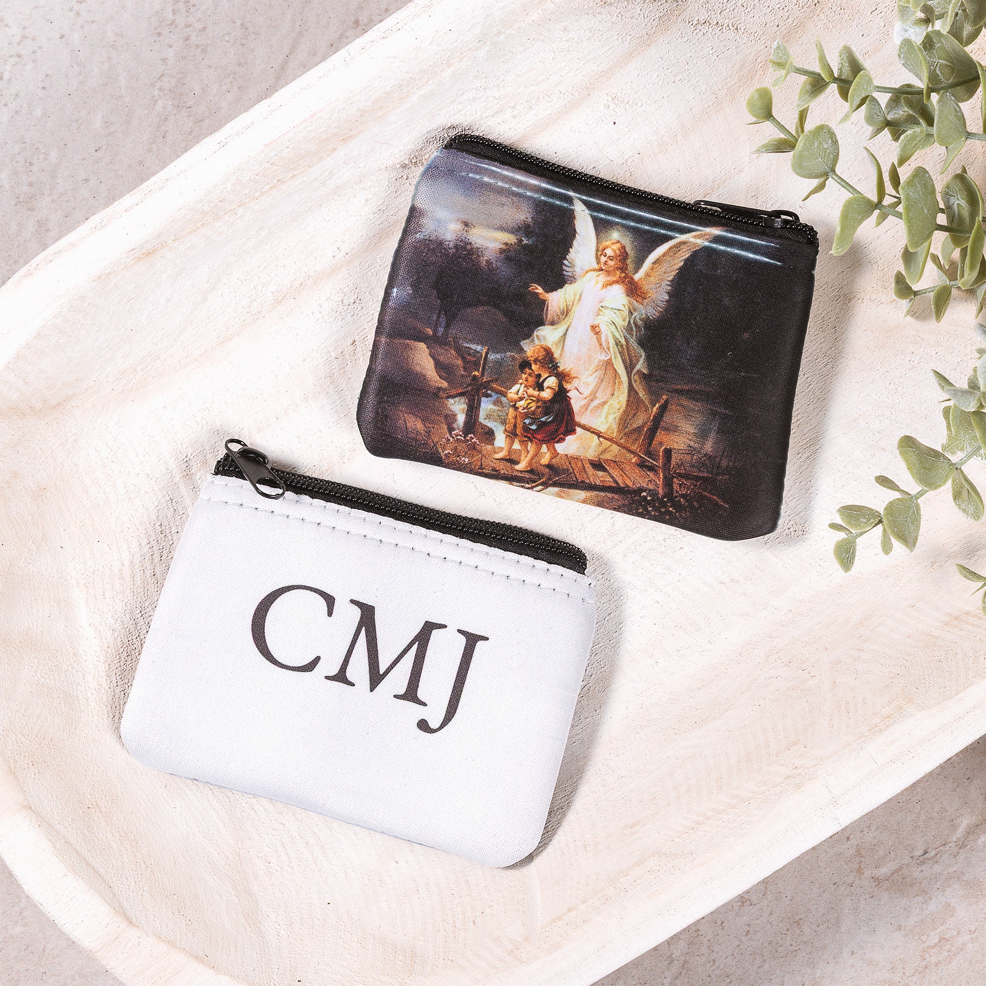 Personalized Guardian Angel Rosary Pouch - Image 2
