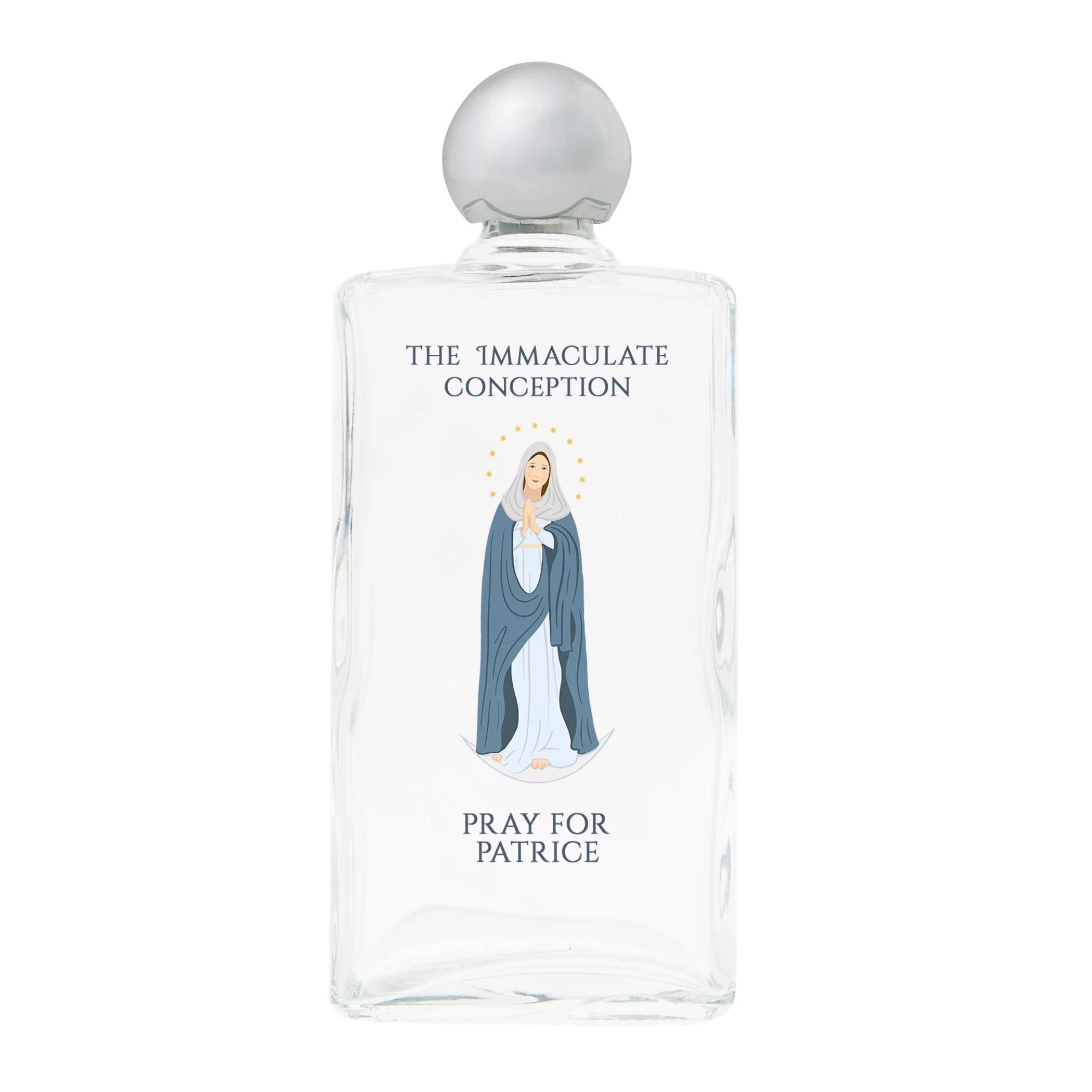 Personalized Immaculate Conception Holy Water Bottle - Image 2