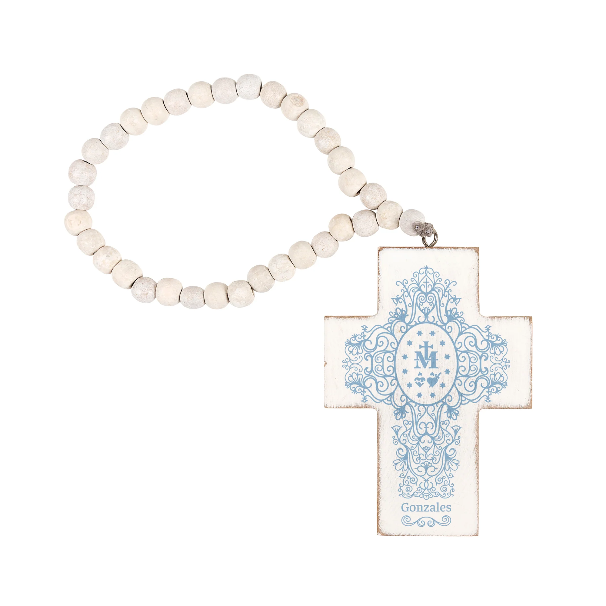 Personalized Miraculous Medal Filigree Home Blessing  Cross - Image 3