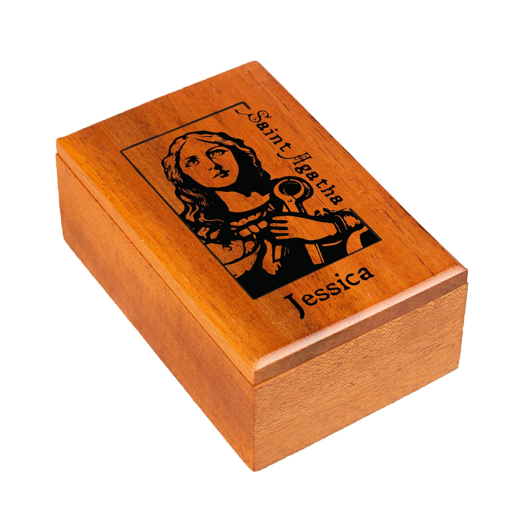 Personalized St. Agatha Keepsake Box - Image 2