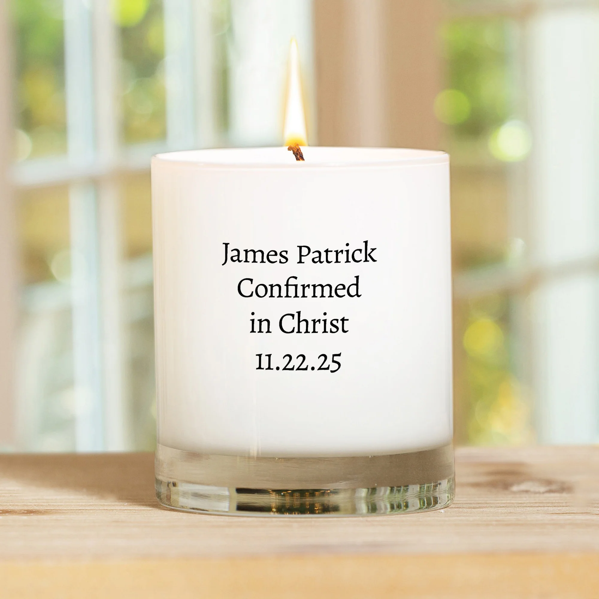 Personalized St. Anthony Confirmation Candle - Image 2