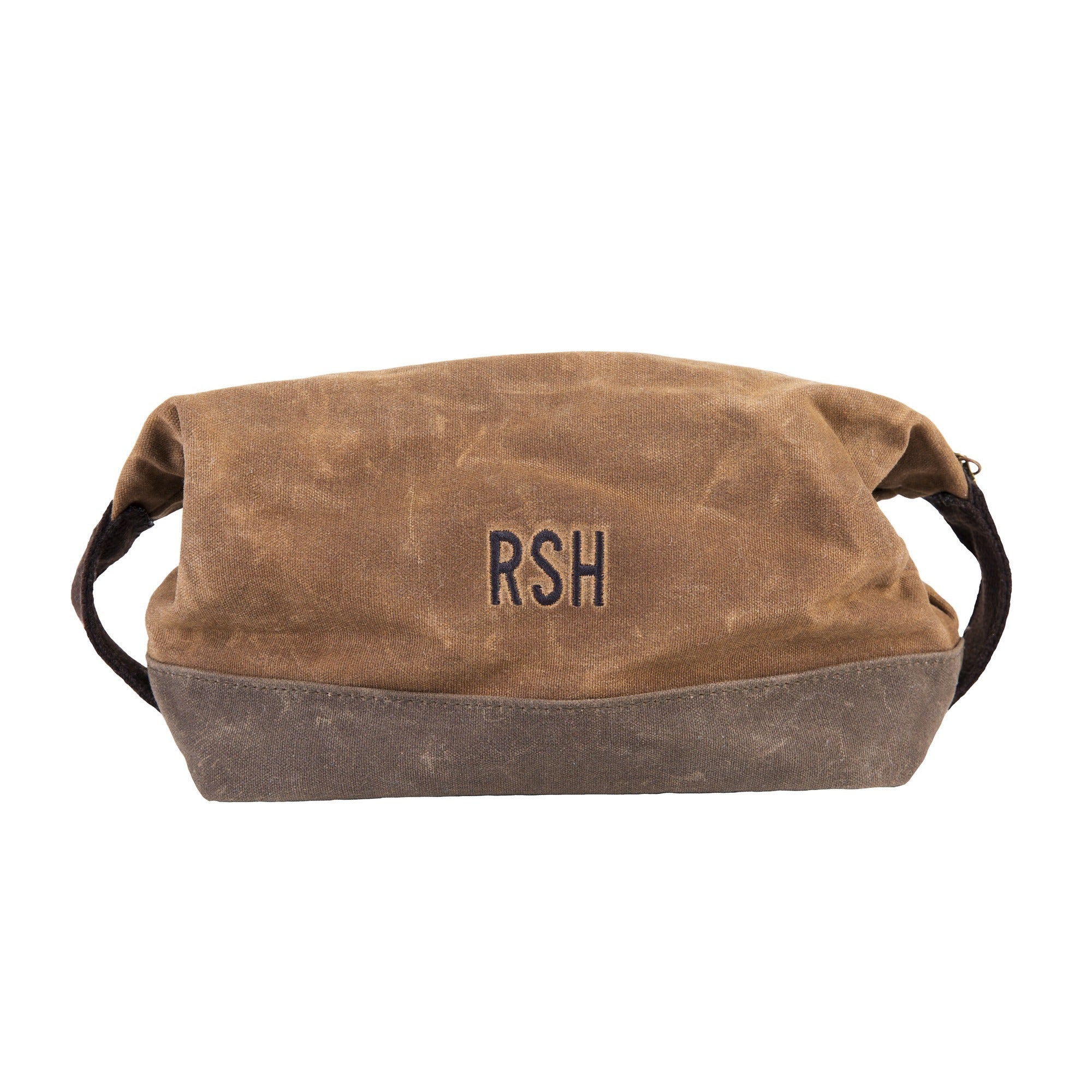 Personalized St. Christopher Waxed Canvas Dopp Kit - Image 4