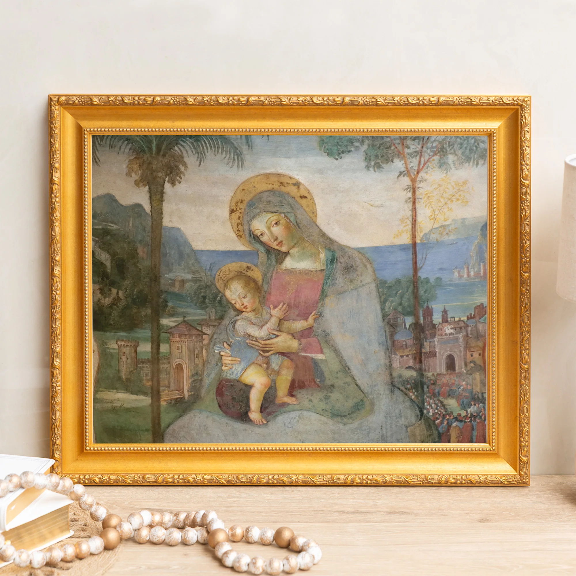 Pinturicchio Madonna & Child Framed Canvas - Sacred Signature Collection - Image 2