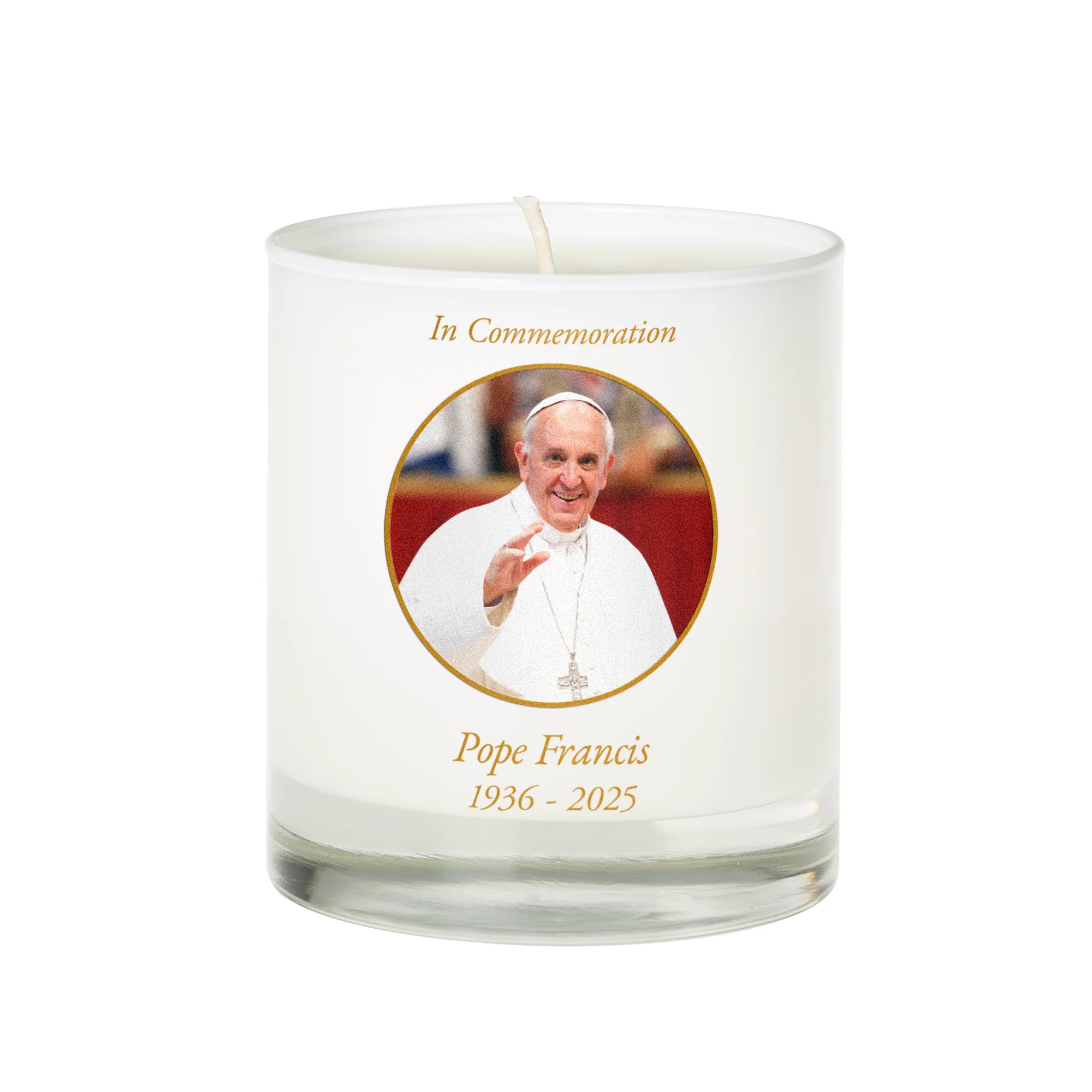 Pope Francis Commemorative Candle - Image 2