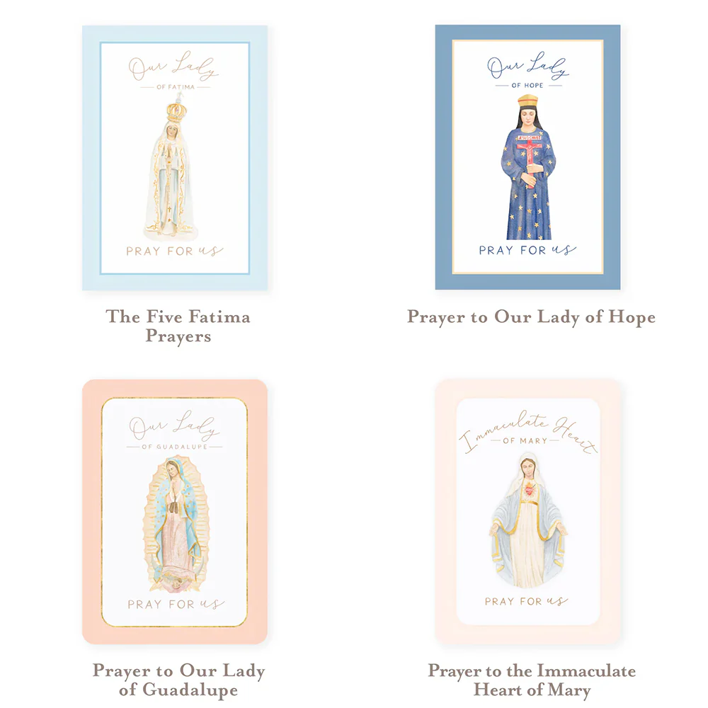 Popular Marian Devotions Prayer Card Bundle (12 Cards) - Image 3